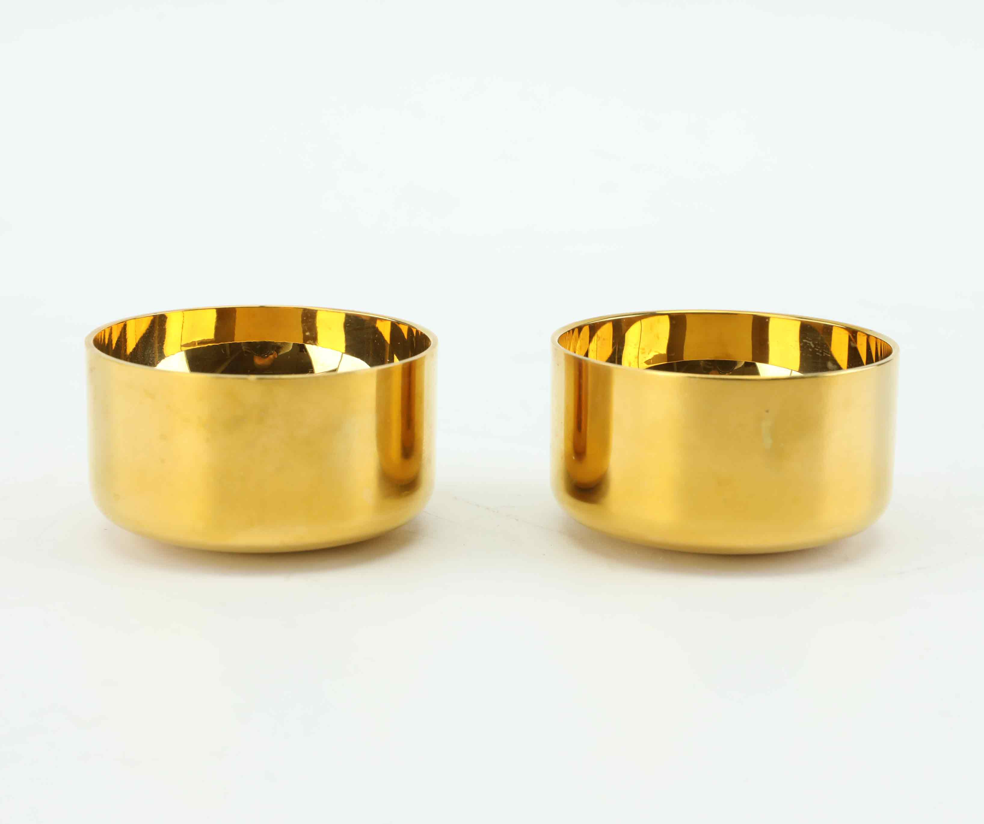 PIERRE FORSELL. Supkoppar, ett par, mässing, Skultuna.