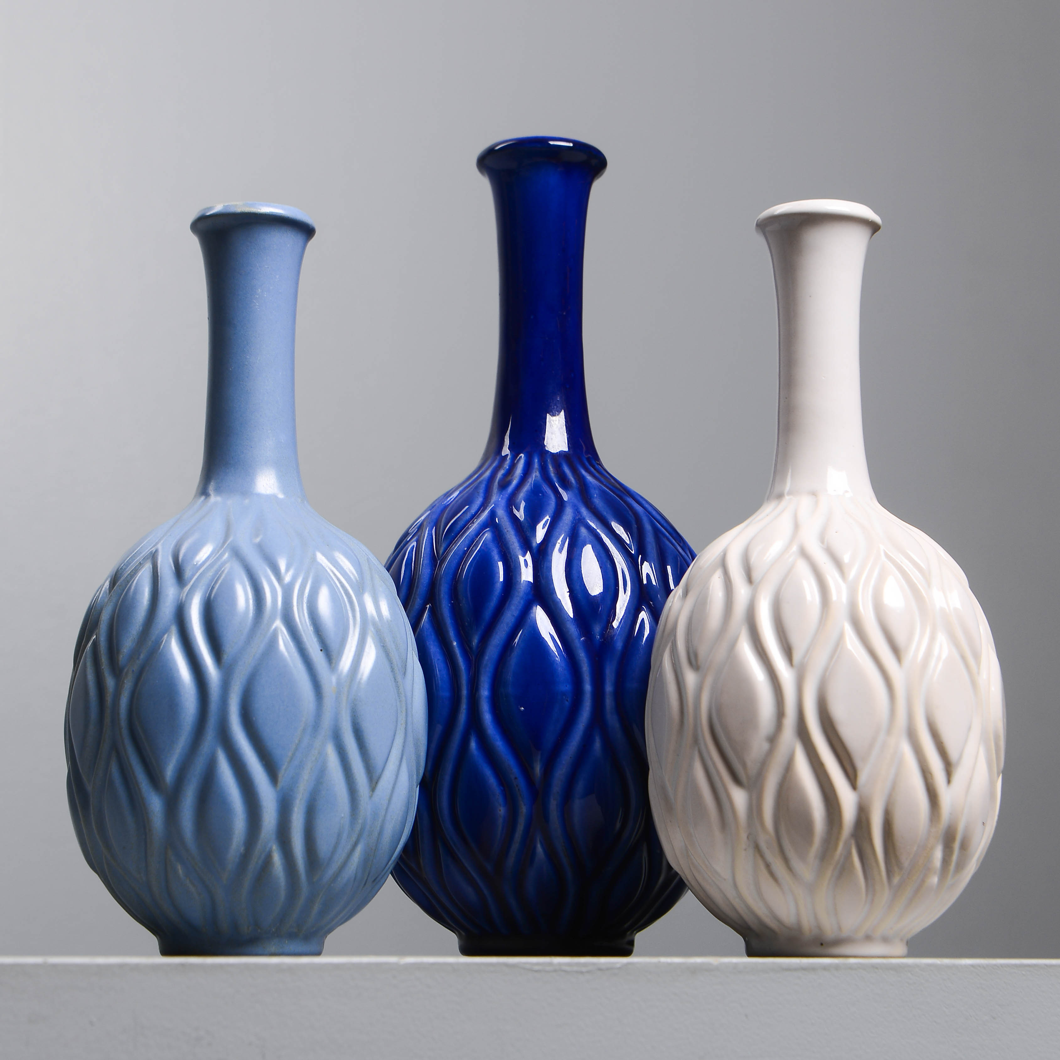 SVEN ERIK SKAWONIUS. Vaser, 3 st, Upsala-Ekeby, 1954.