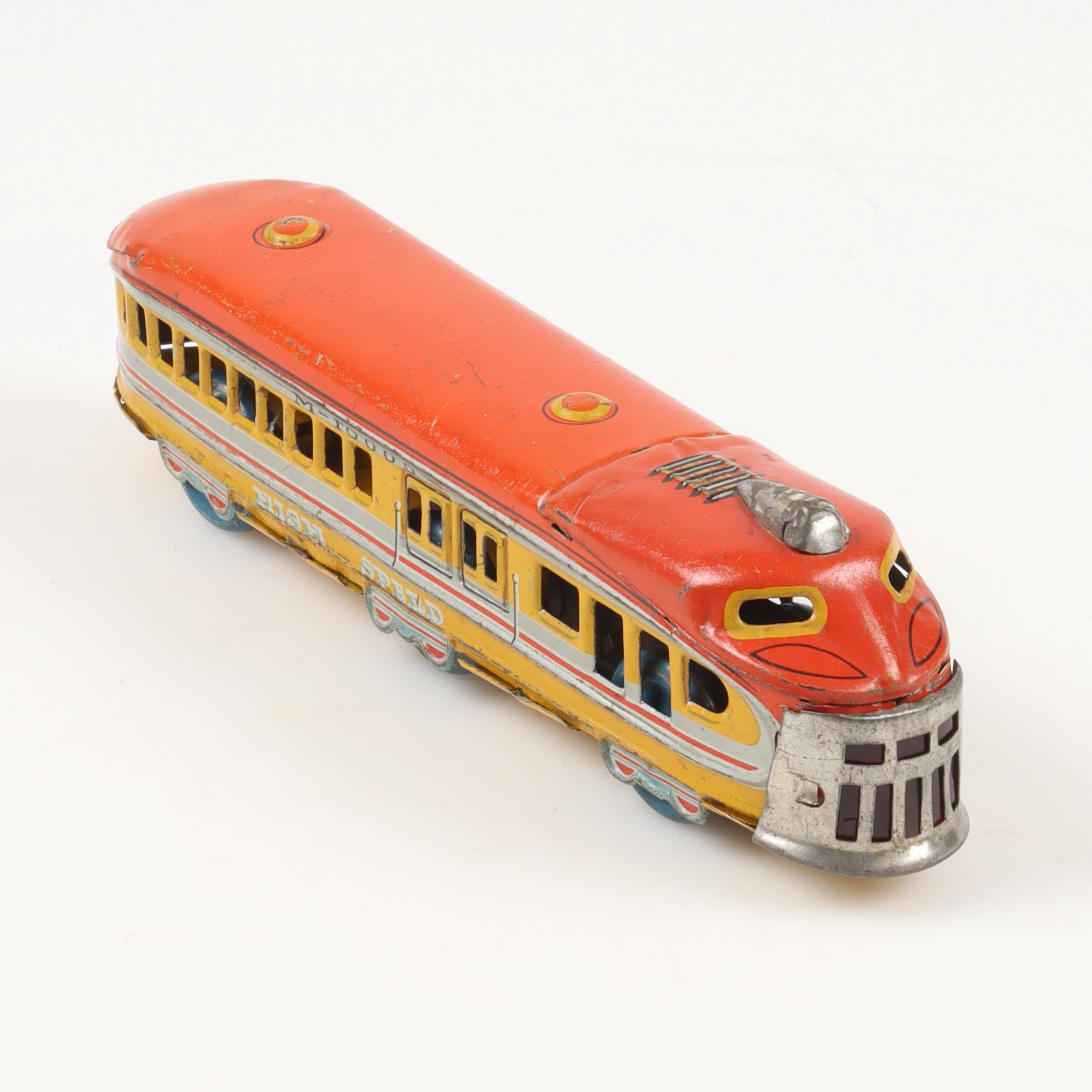 CK KURAMOCHI, tåg, "M10000 High Speed", plåt, urverk, Japan.