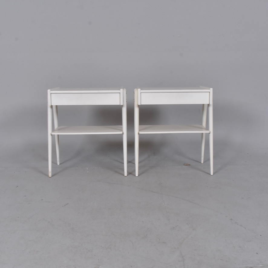 SÄNGBORD, ett par, Carlström & Co, Möbelfabrik, 1950/60-tal.