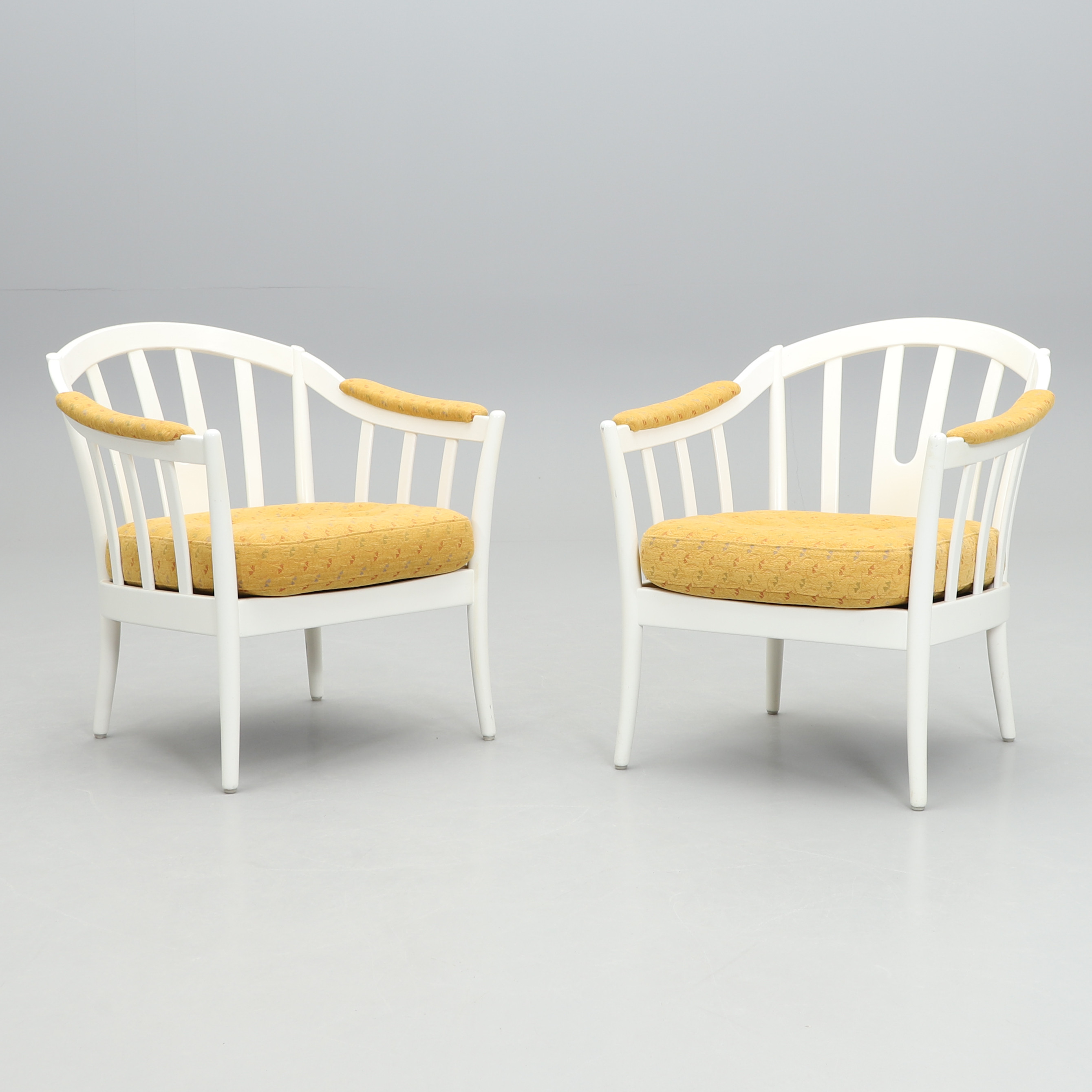 FÅTÖLJER, ett par, Bröderna Andersson, 1900-talets senare del.