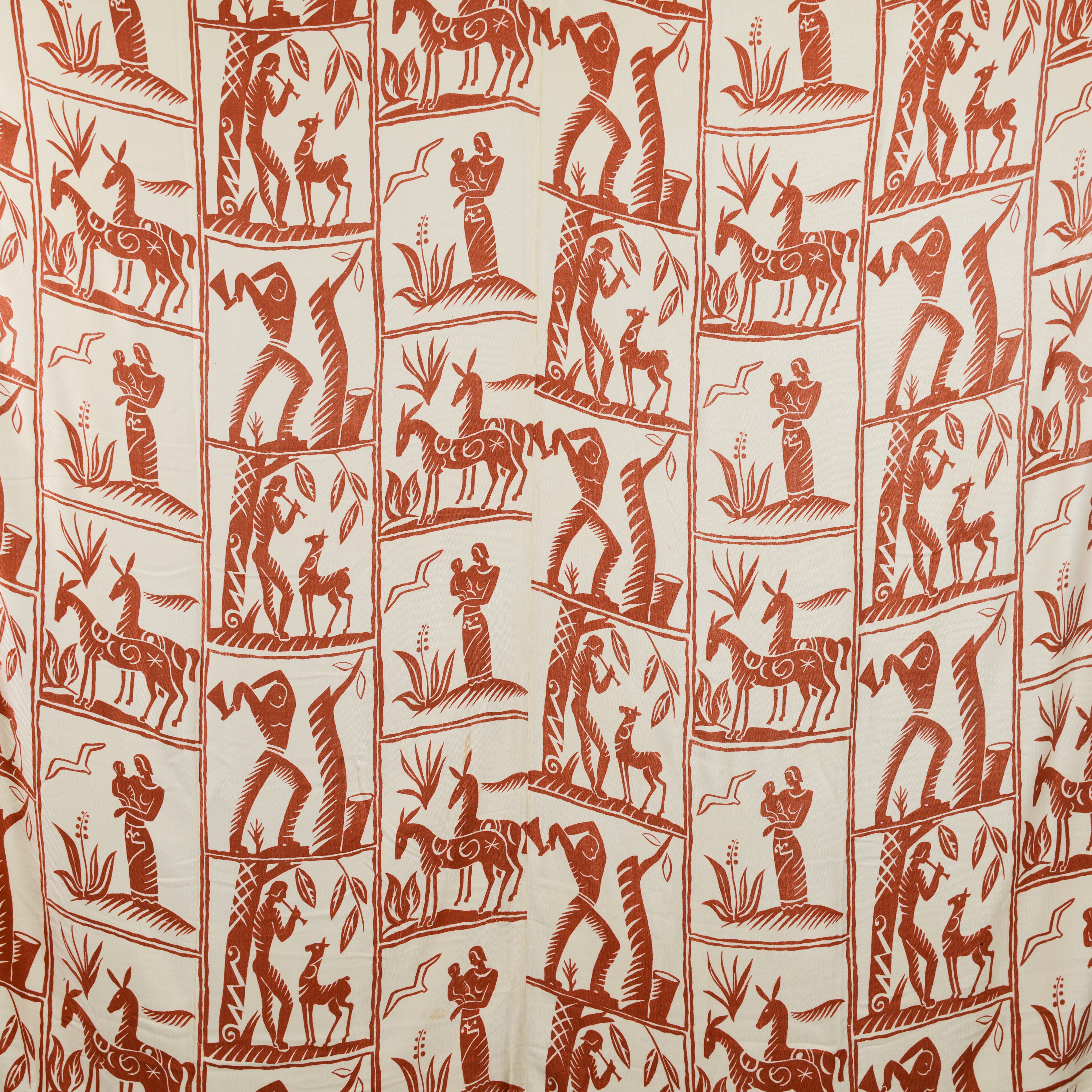 DRAPERI, art deco, ca 1930-tal, ca 200 x 200 cm.