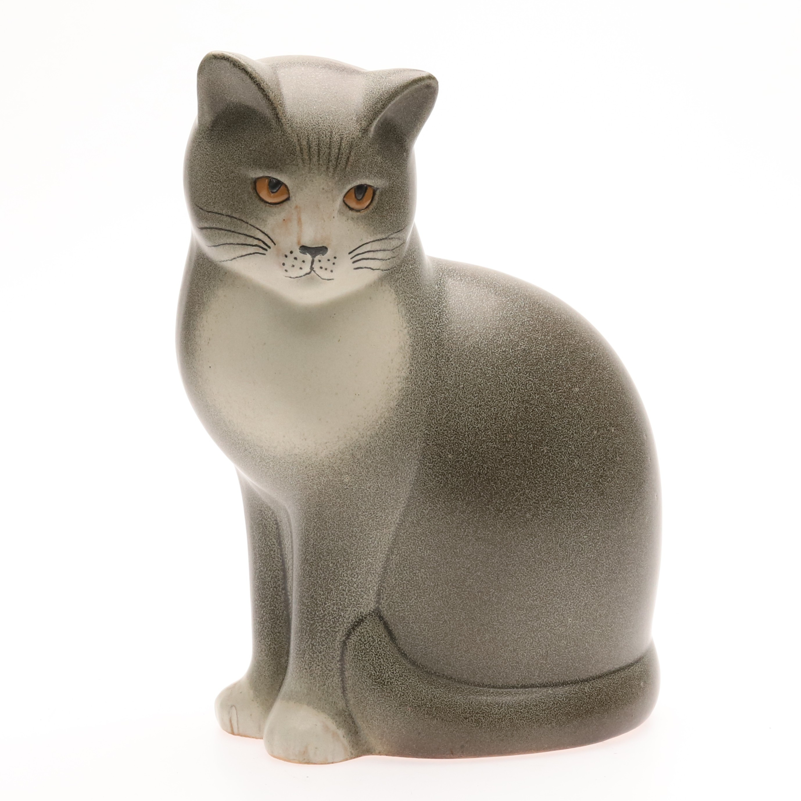 LISA LARSON. Figurin, katt, " Måns Maxi", stengods, K-Studion, Gustavsberg.
