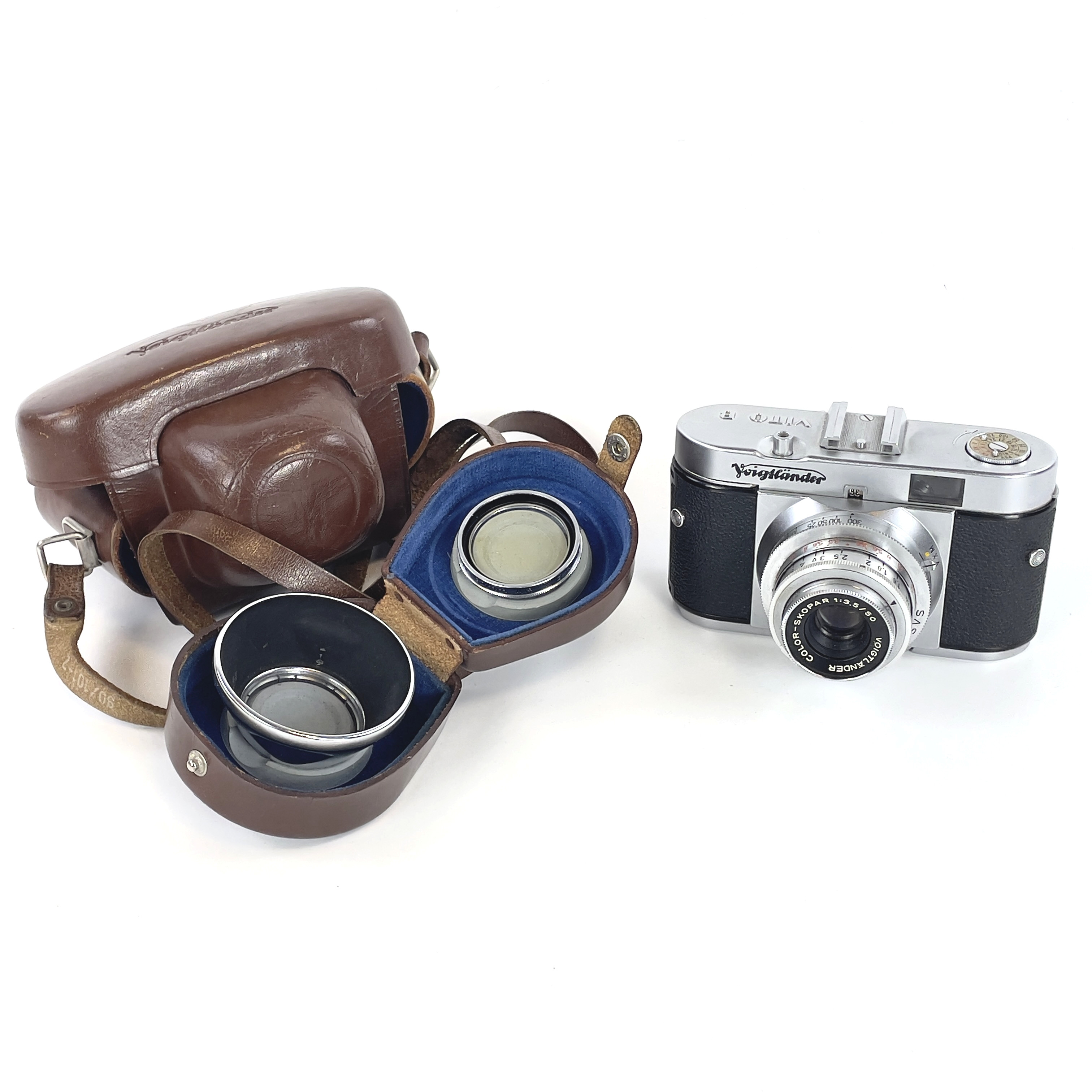 KAMERA. Voigtländer Vito B, Tyskland, 1950-tal.