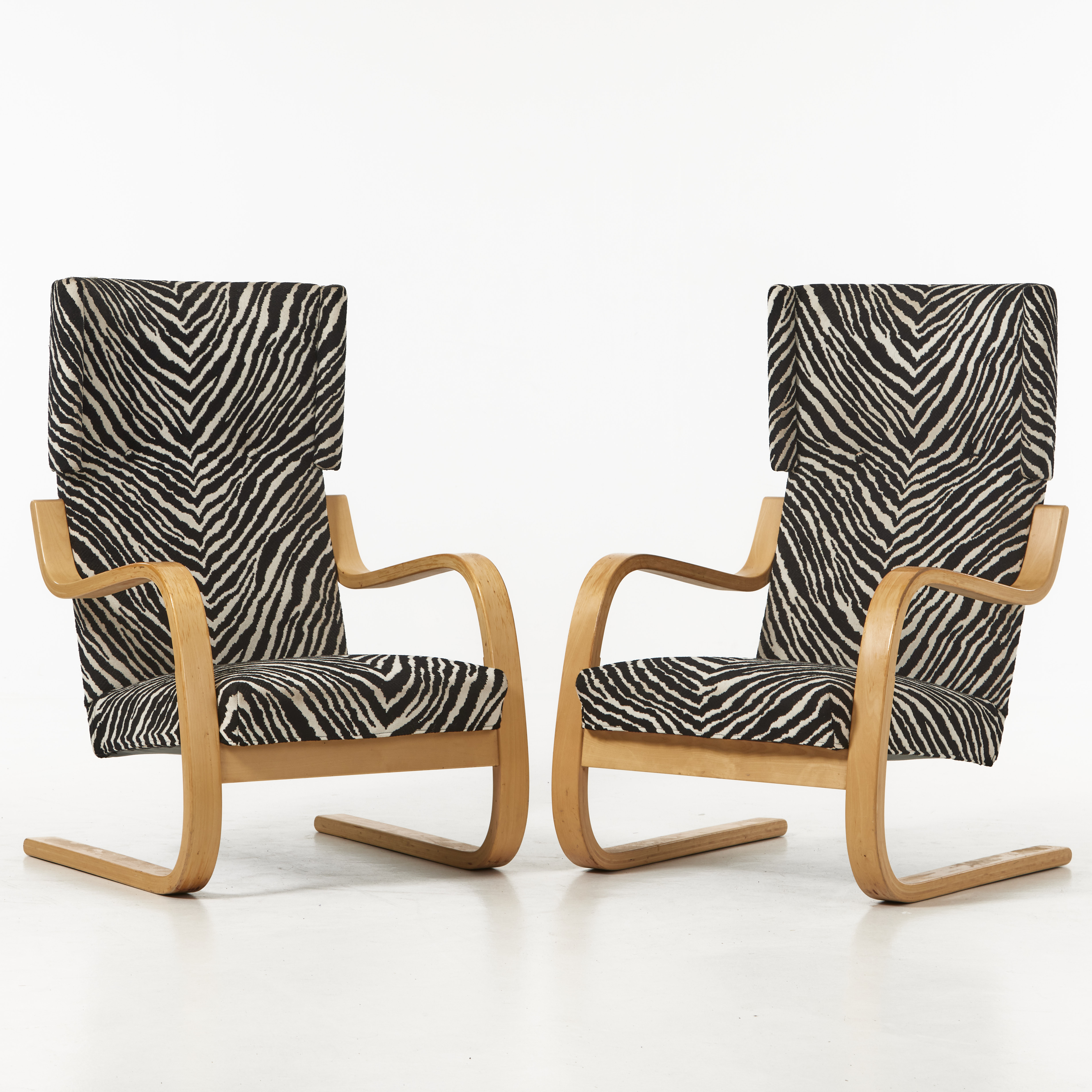 ALVAR AALTO. Fåtöljer, 1 par, modell 401, Alvar Aalto, Artek.