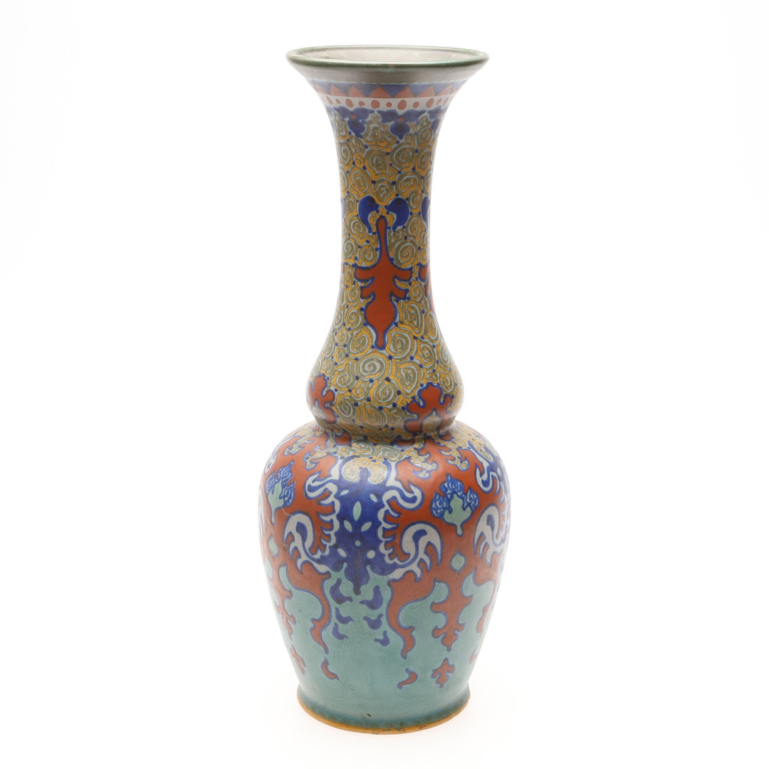 VAS. Glaserat stengods, Gouda, Westland, Holland, 1900-tal.