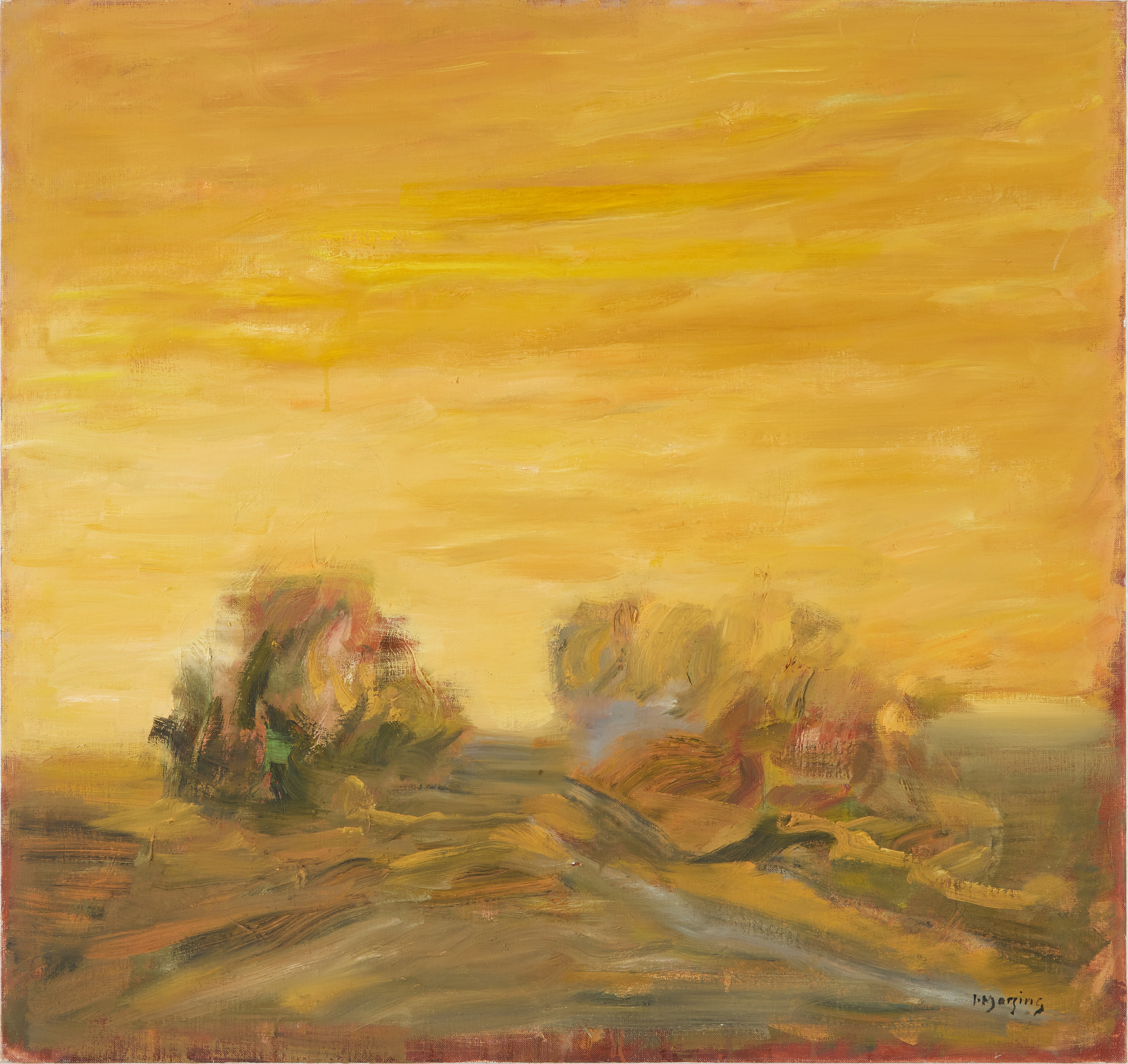 IVAR MORSING. Landskap, olja på duk, signerad.