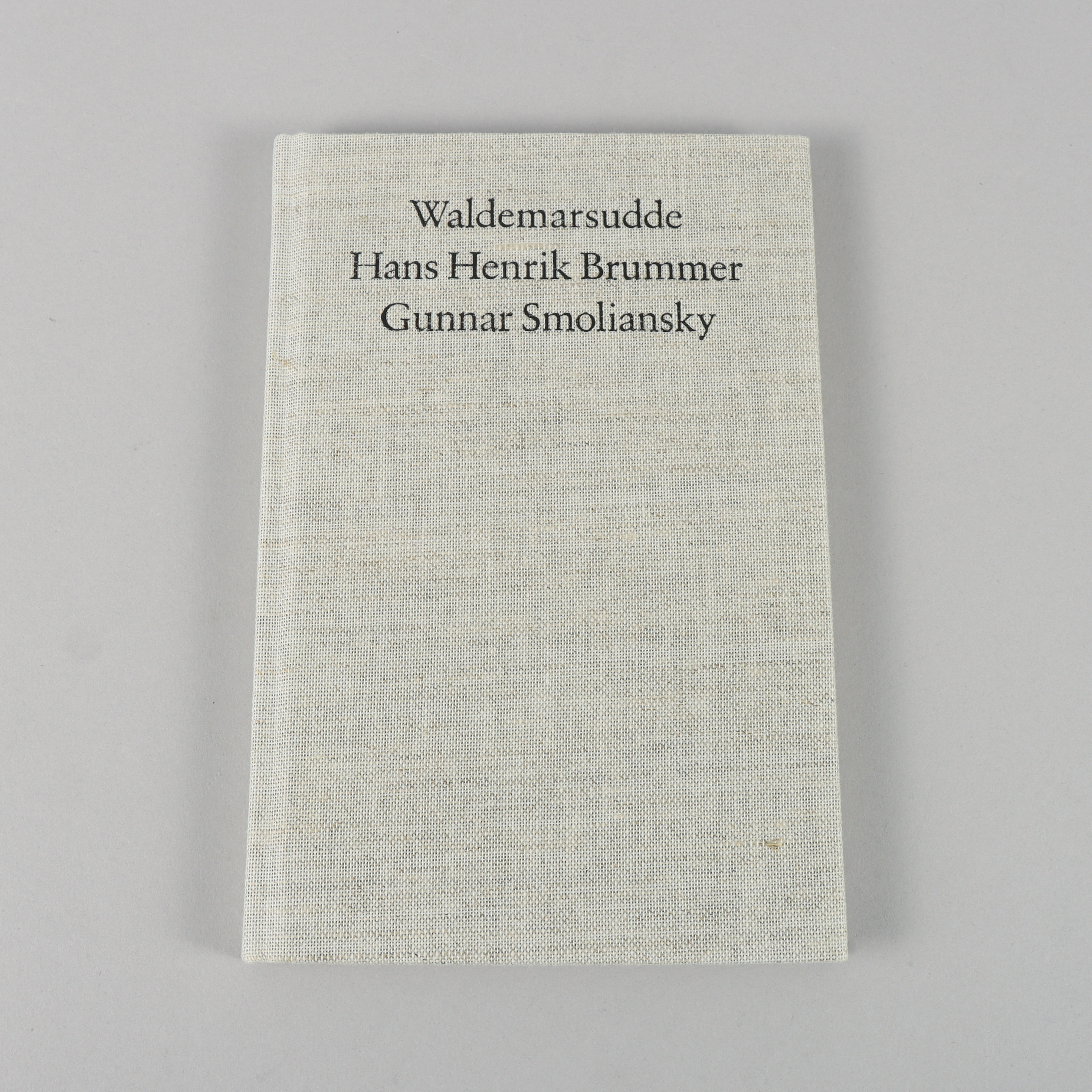 GUNNAR SMOLIANSKY & HANS HENRIK BRUMMER, "Waldemarsudde", signerat exemplar.