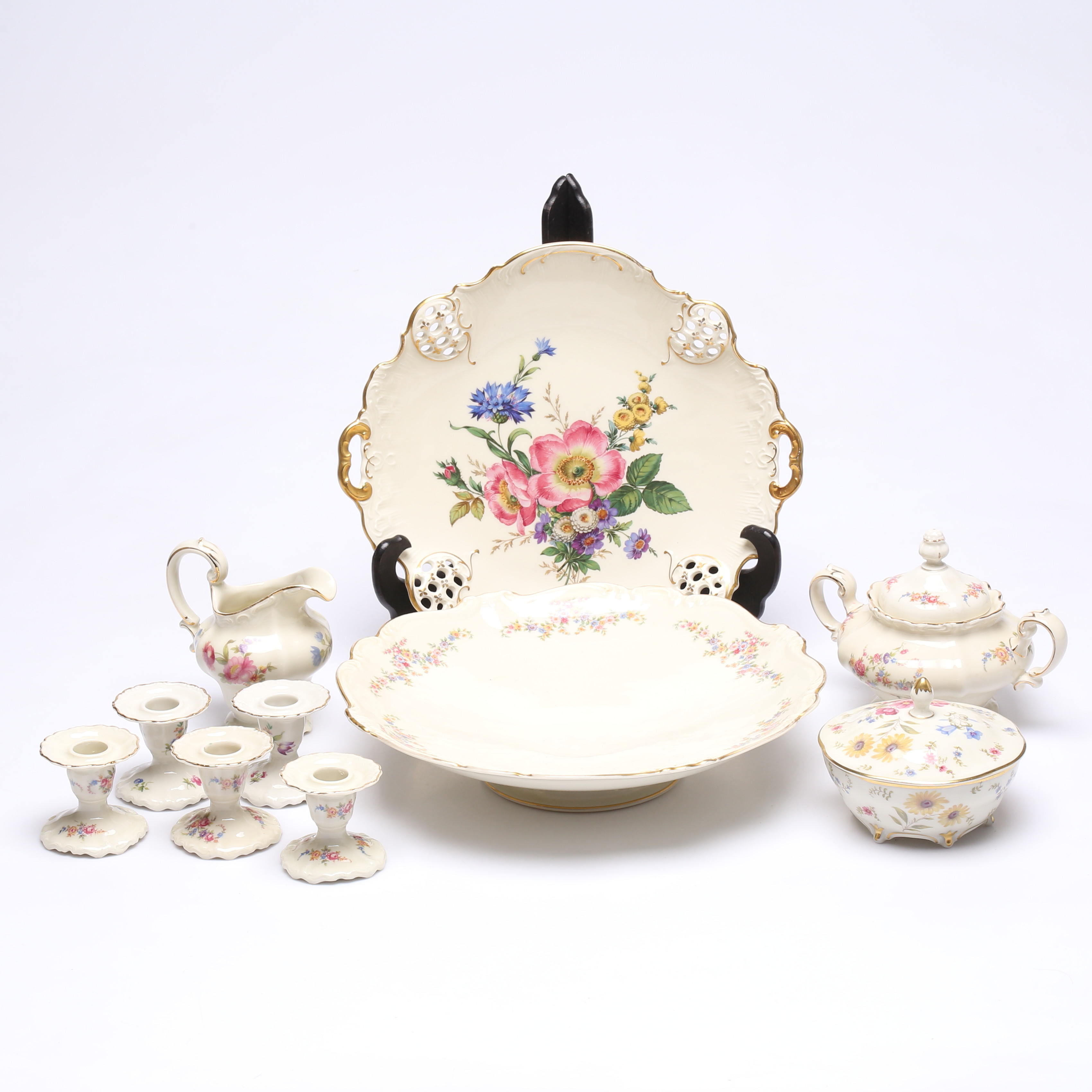 SERVISDELAR, 10 delar, Rosenthal, bl.a. Pompadour.