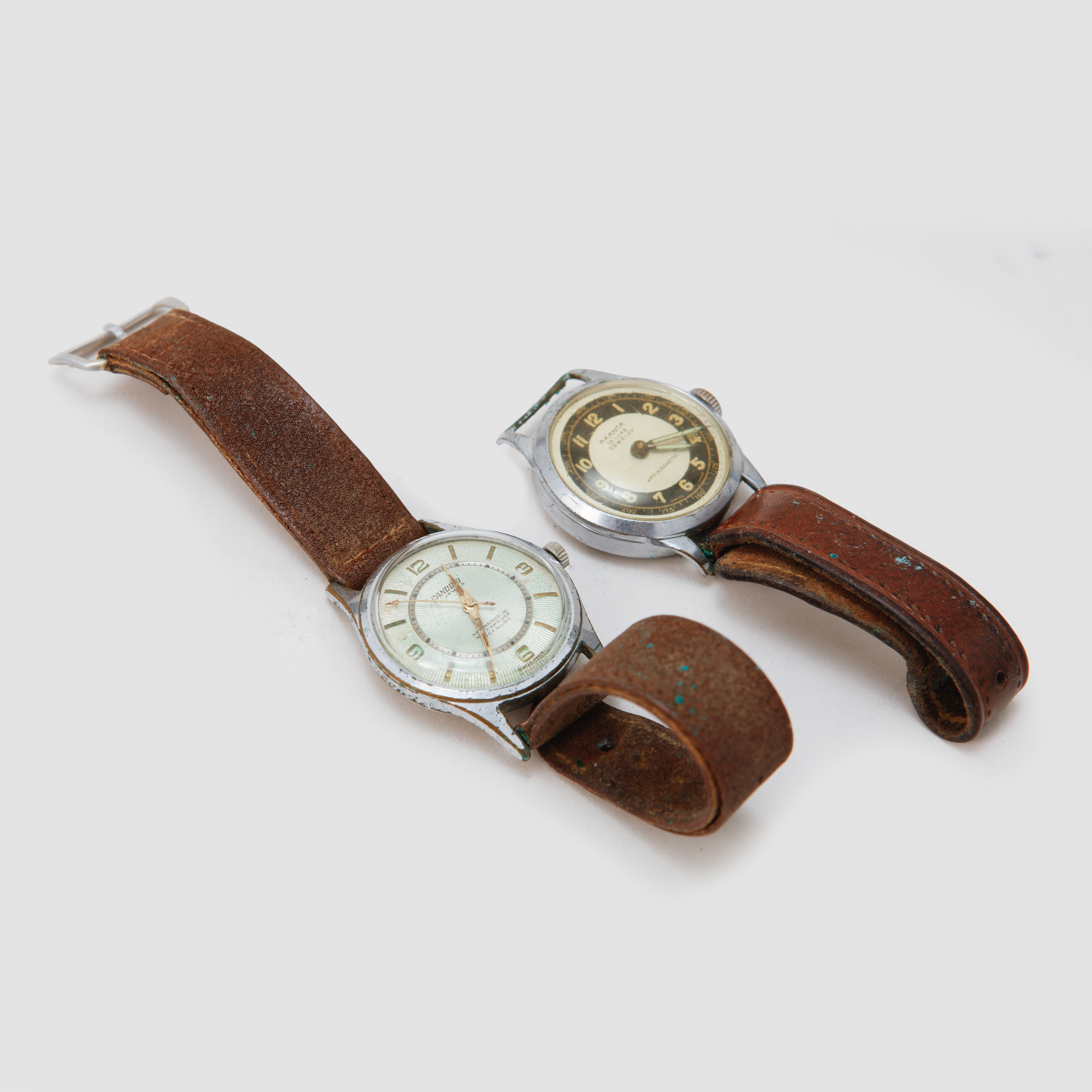 ARMBANDSUR, 2 st, stål, Akanta och Candino.