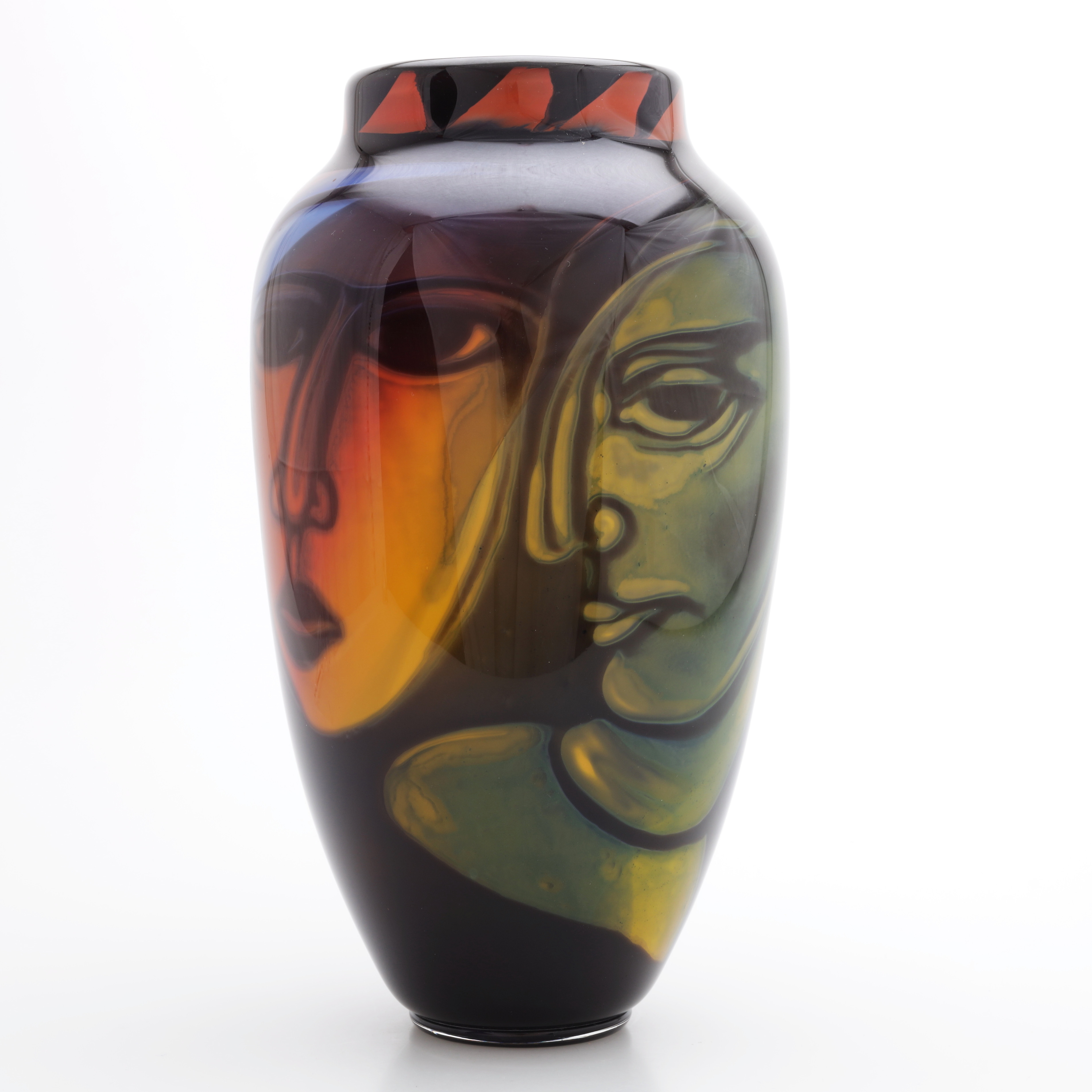 EVA ENGLUND. Vas, glas, graal, "Muraya", unik, signerad.