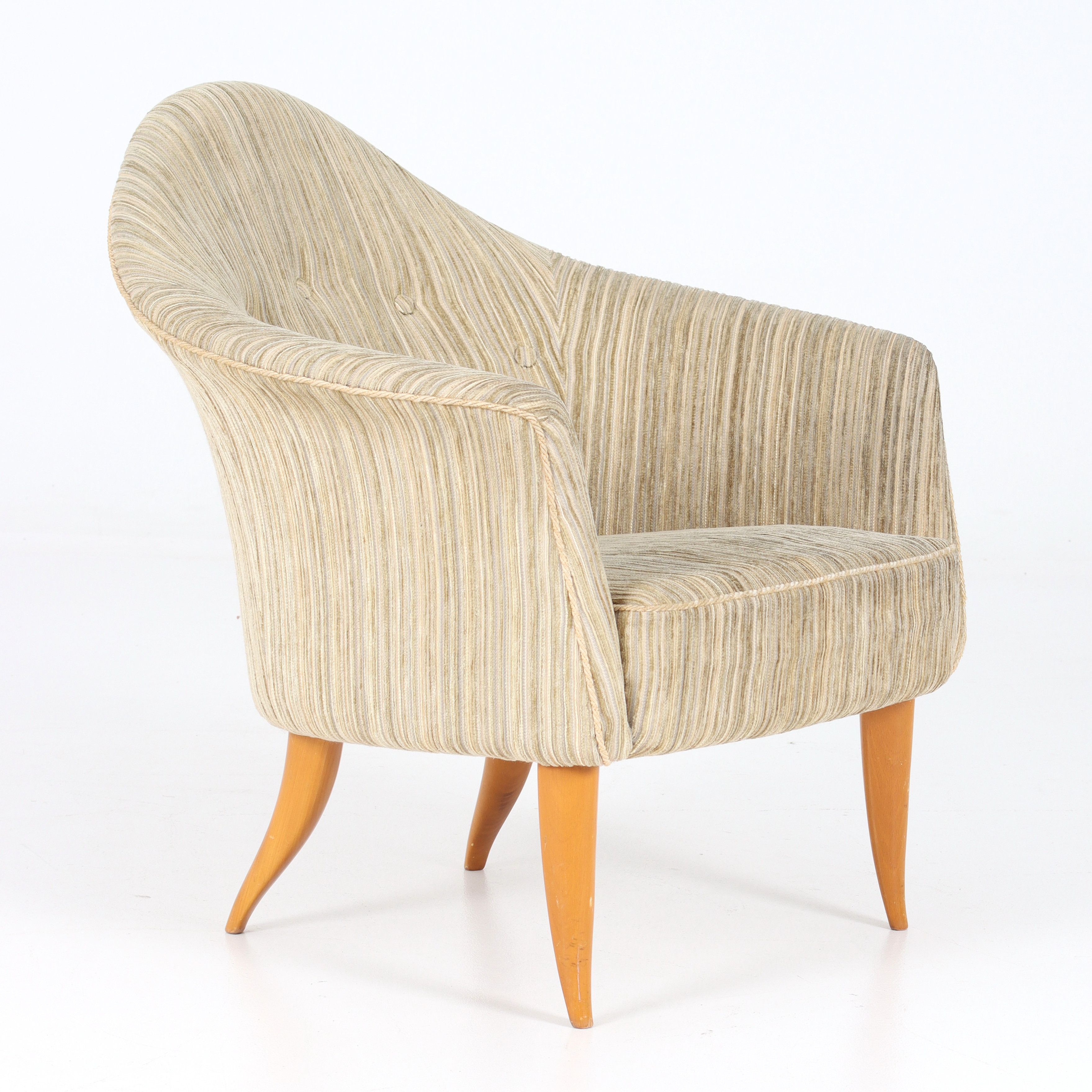 KERSTIN HÖRLIN-HOLMQUIST. Fåtölj, "Lilla Adam", ur serien "Paradiset", NK Triva, 1950-tal.