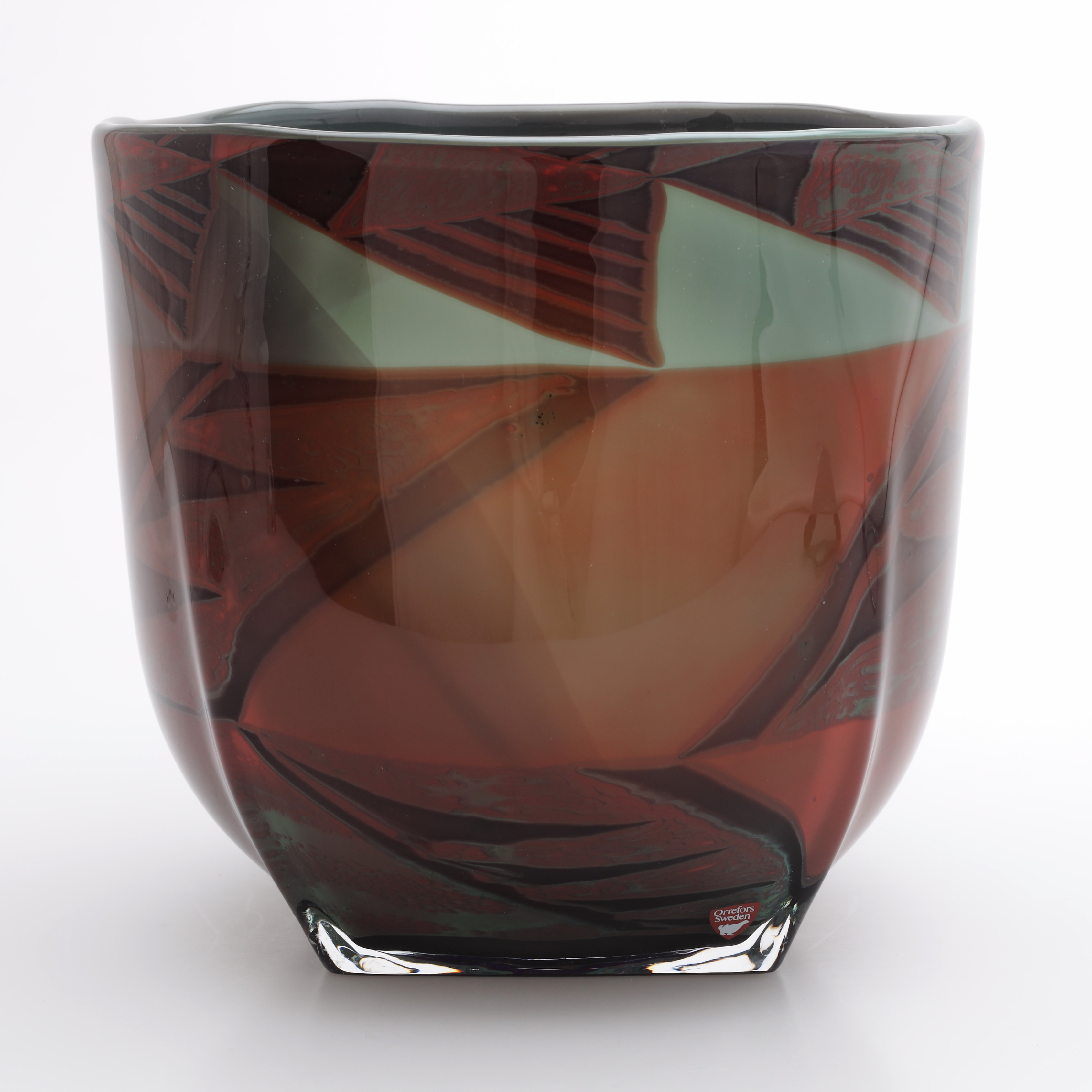 EVA ENGLUND. Skål, glas, Orrefors, signerad.