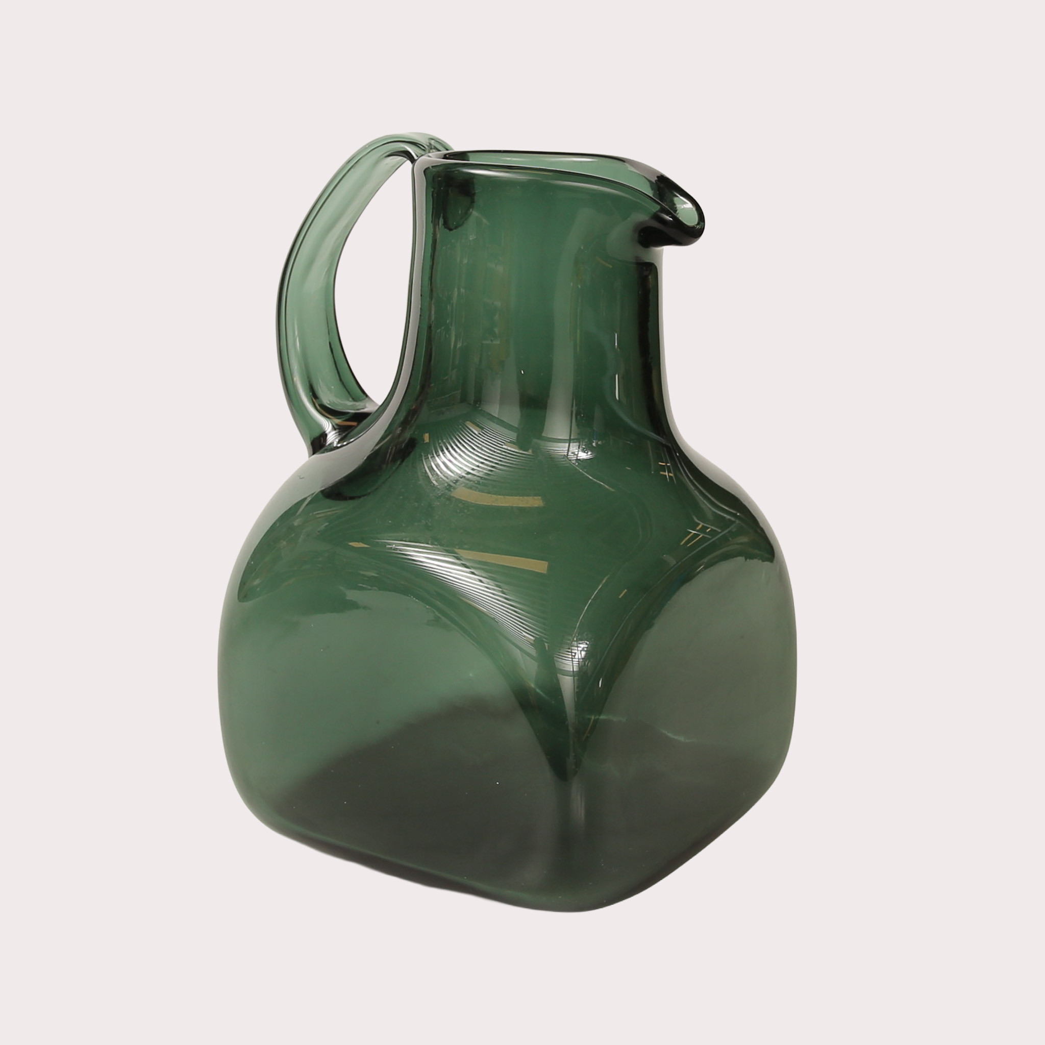 TILLBRINGARE, grönt glas, Severin Brørby Hadeland Norge.