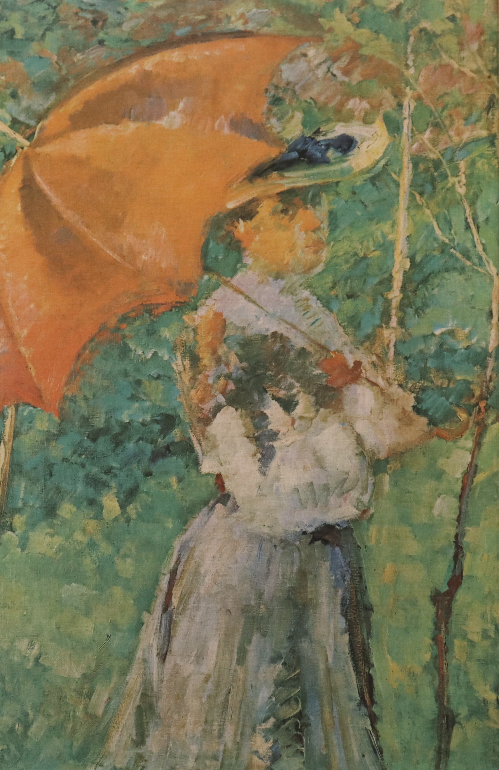 MATTHÄUS STERNEN. EFTER. oljelitografi, "Det röda parasollet".