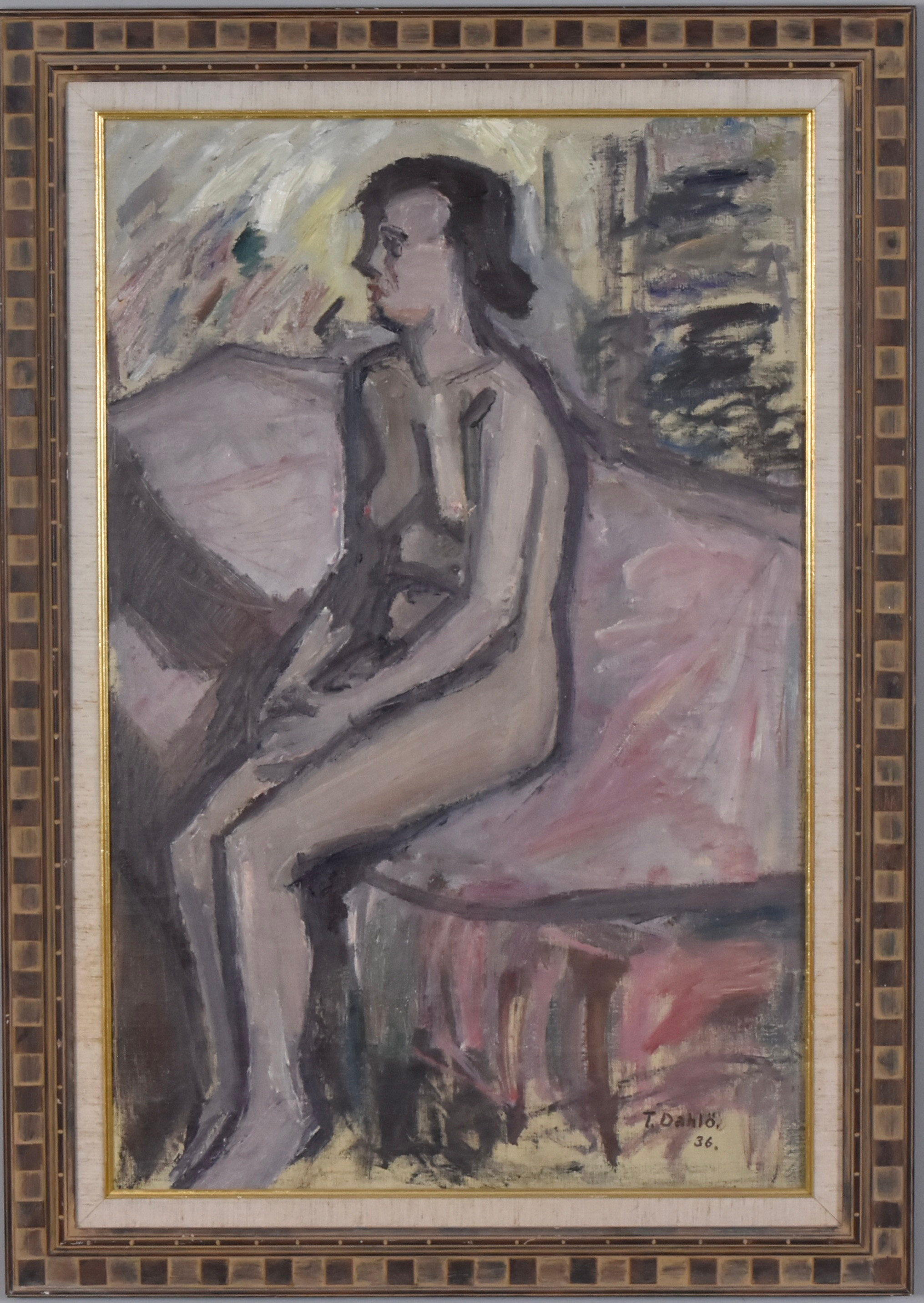 TURE DAHLÖ (1895-1970). Olja på duk.