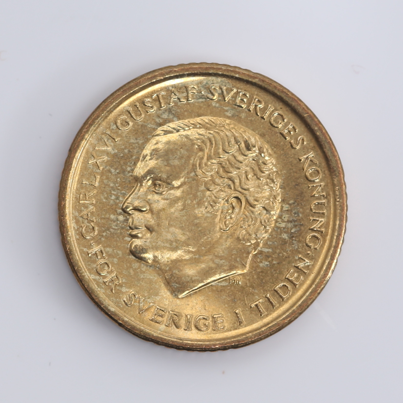 MYNT, 10-krona, omvänd stamp, Carl XVI Gustaf, 1991.