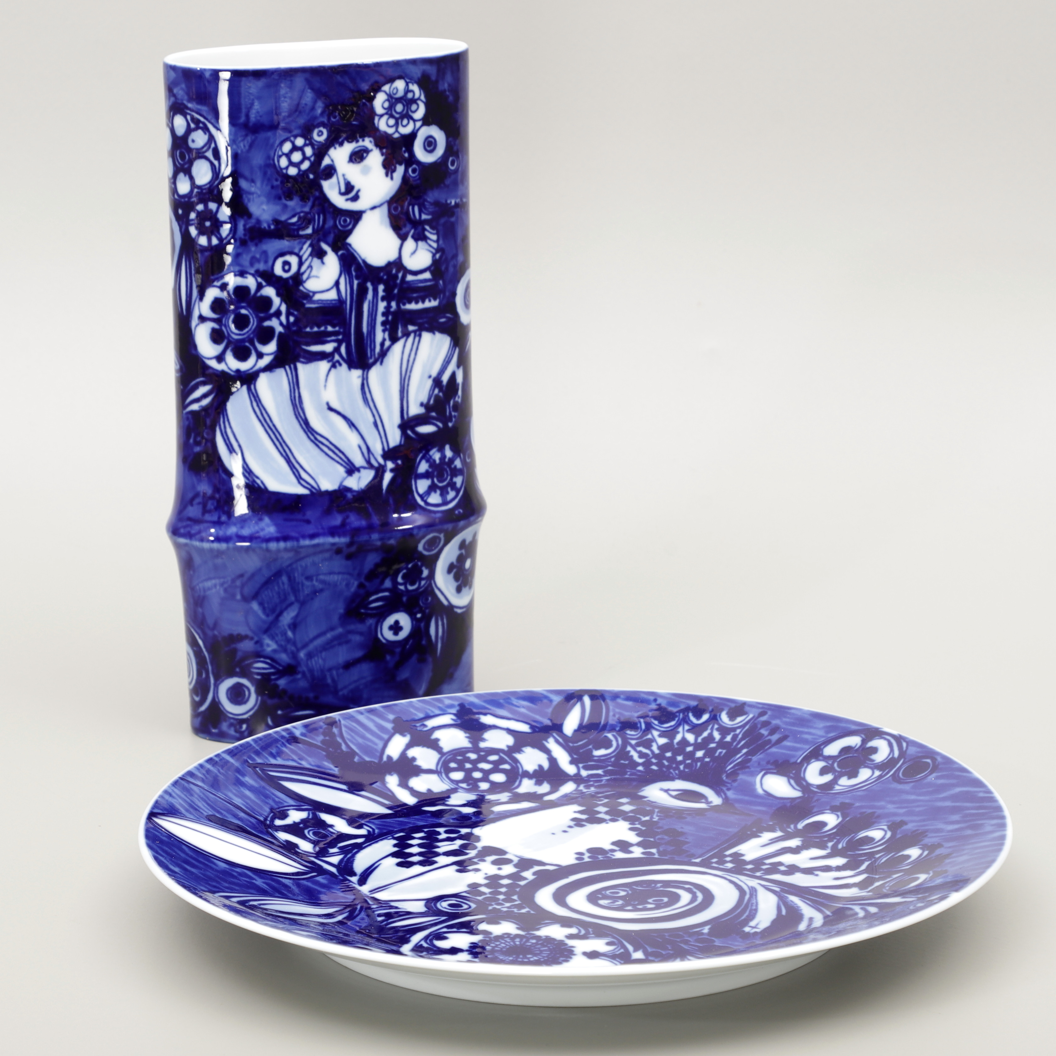 BJÖRN WIINBLAD. Fat och vas, Rosenthal, 1900-talets andra hälft.