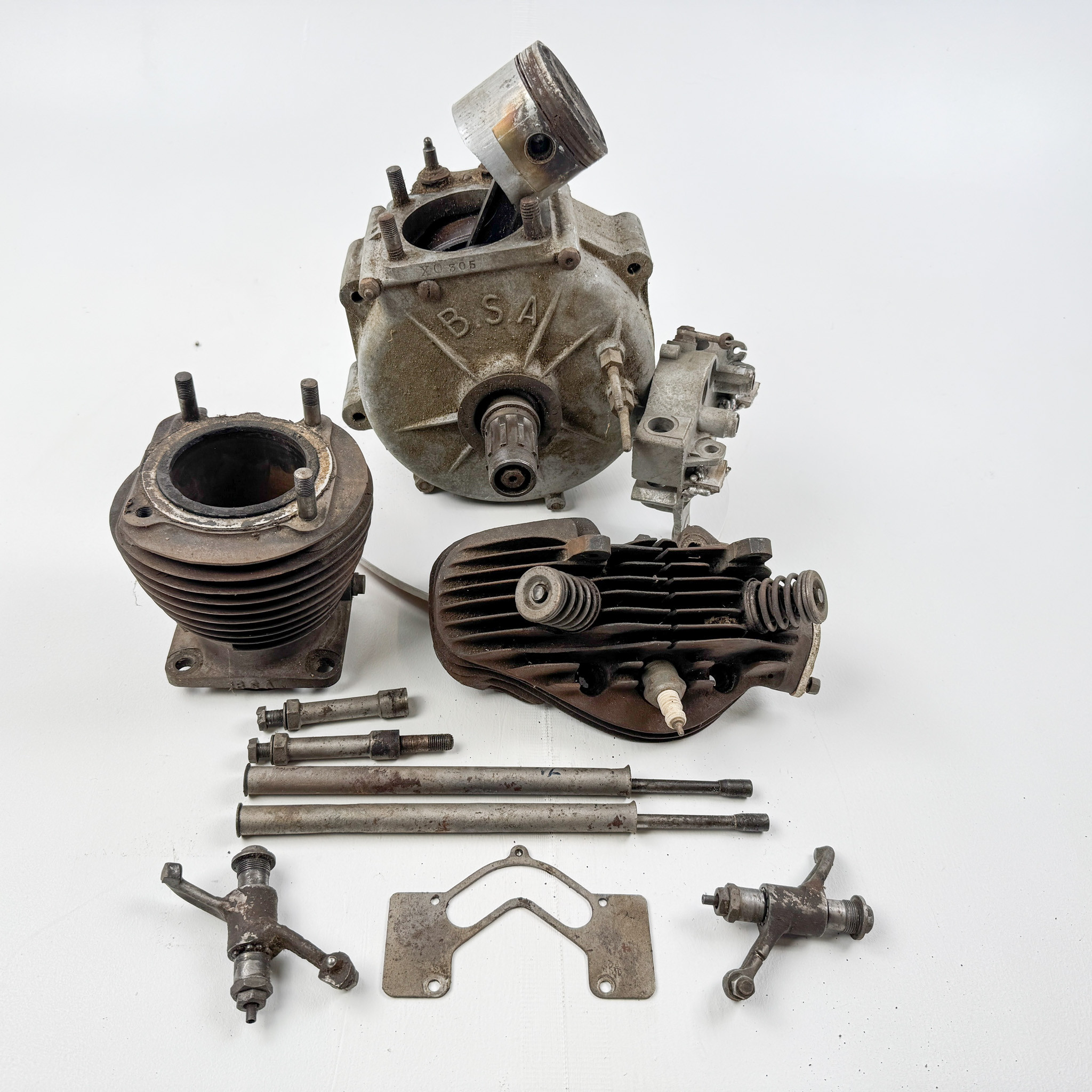 BSA, motor, mod S30-19, 500 cc, 1930, England.