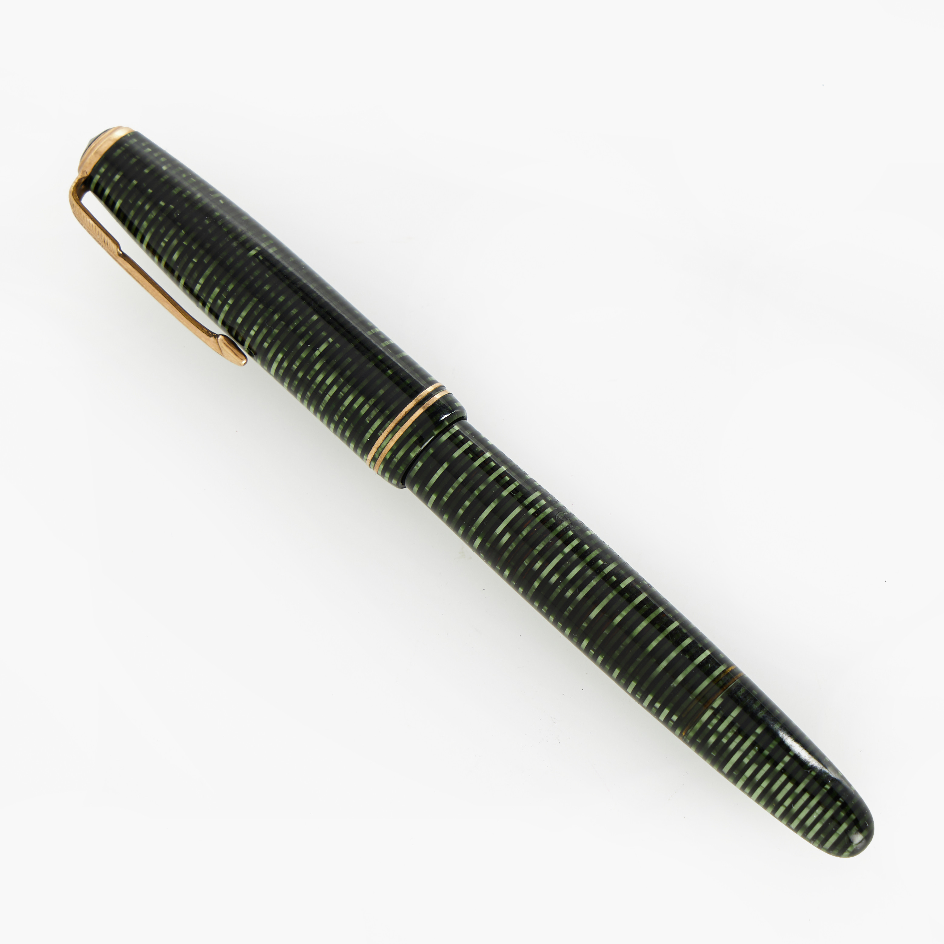 PARKER, "Vacumatic", reservoarpenna, 1930/40-tal, stift i 14k guld.