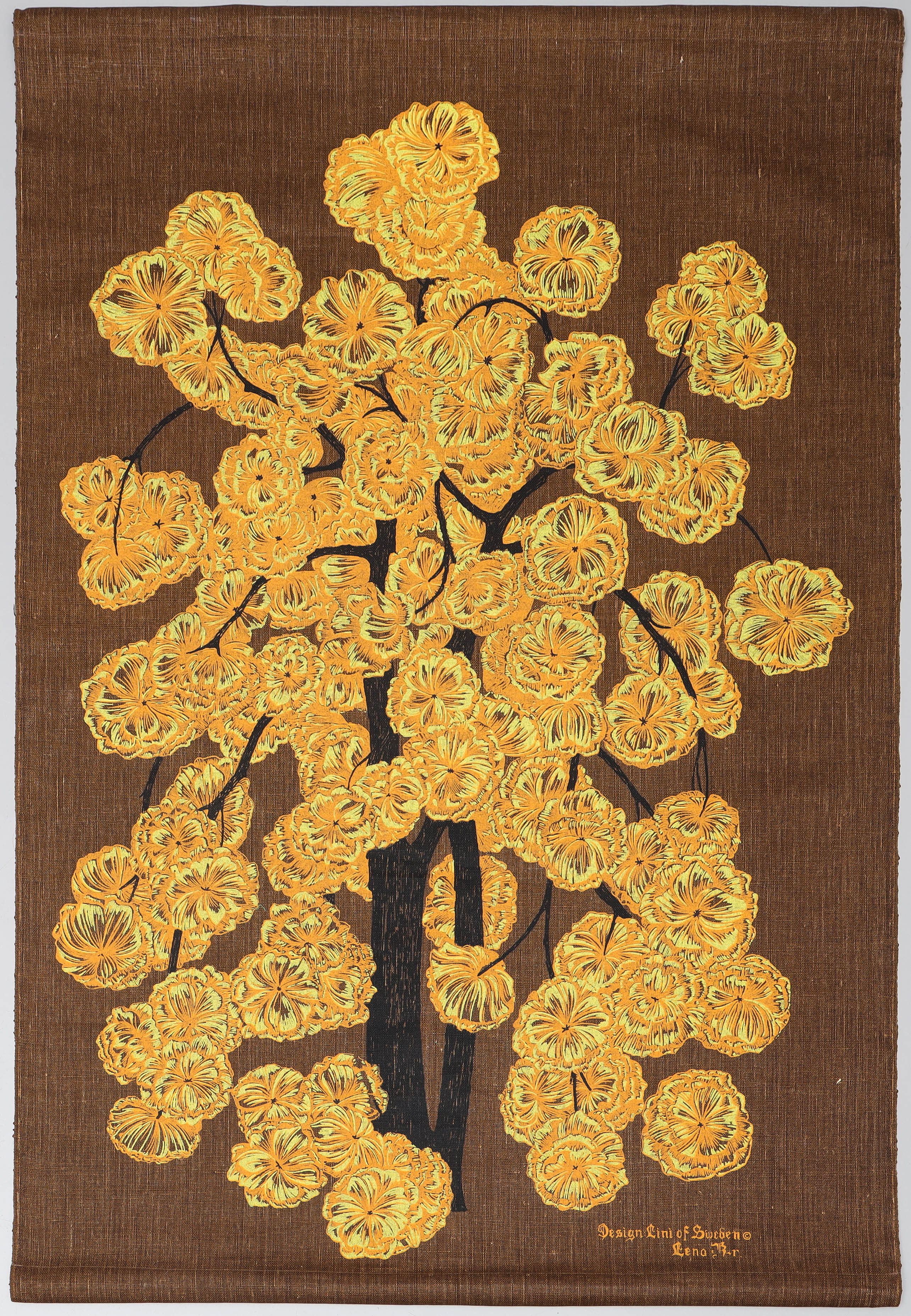 VÄGGBONAD/TEXTILTRYCK, design Lini of Sweden.