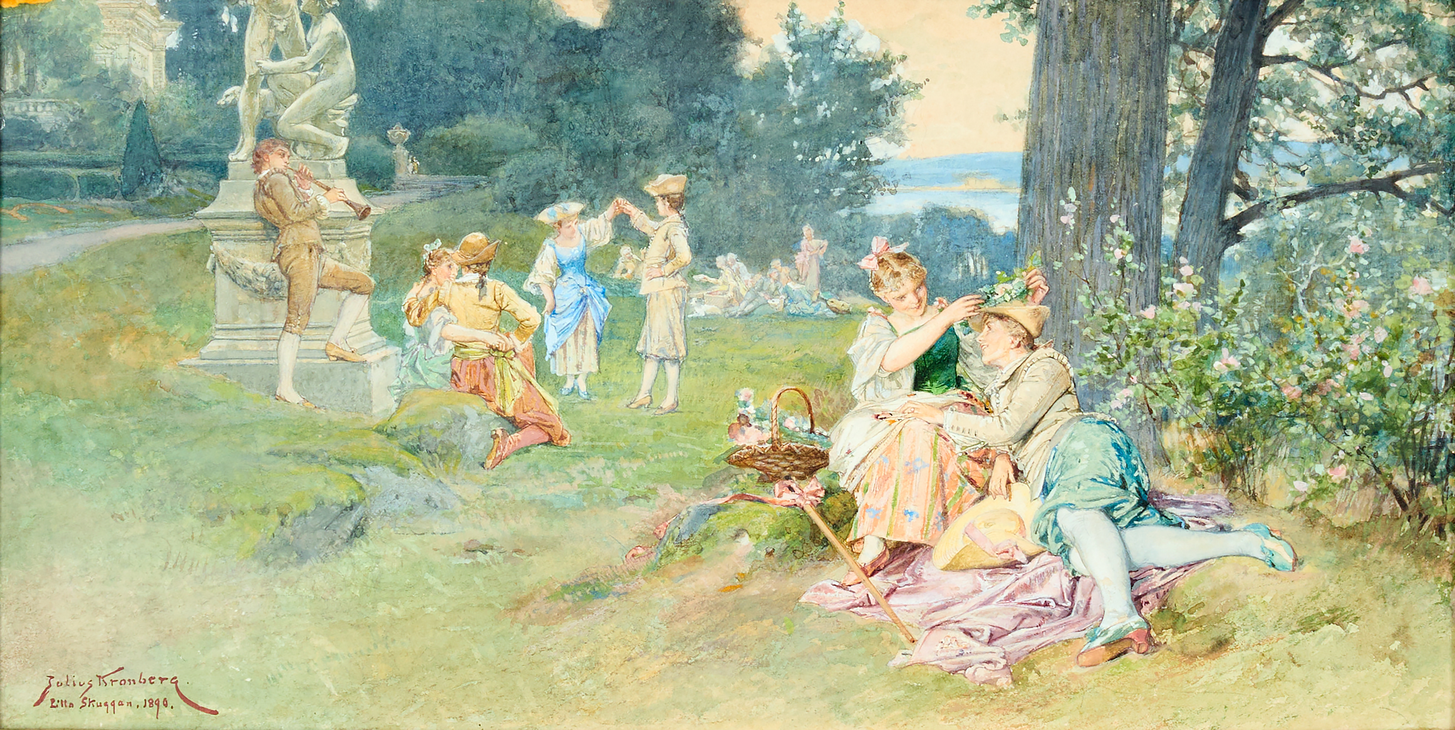 JULIUS KRONBERG (1850-1921). Motiv från lilla Skuggan.