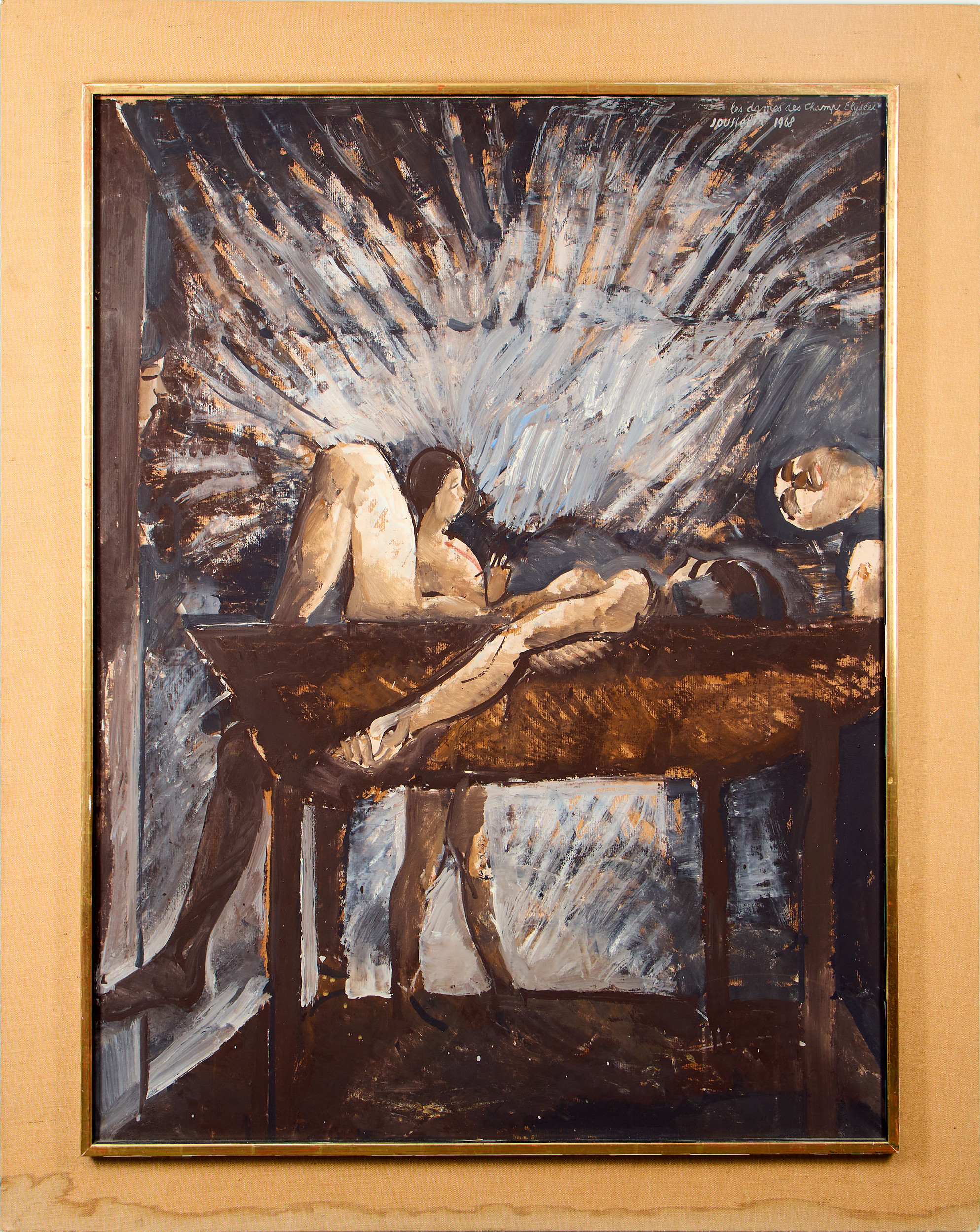 FRANÇOIS JOUSSELIN (1926-2009). "Les dames des Champs Elysées".