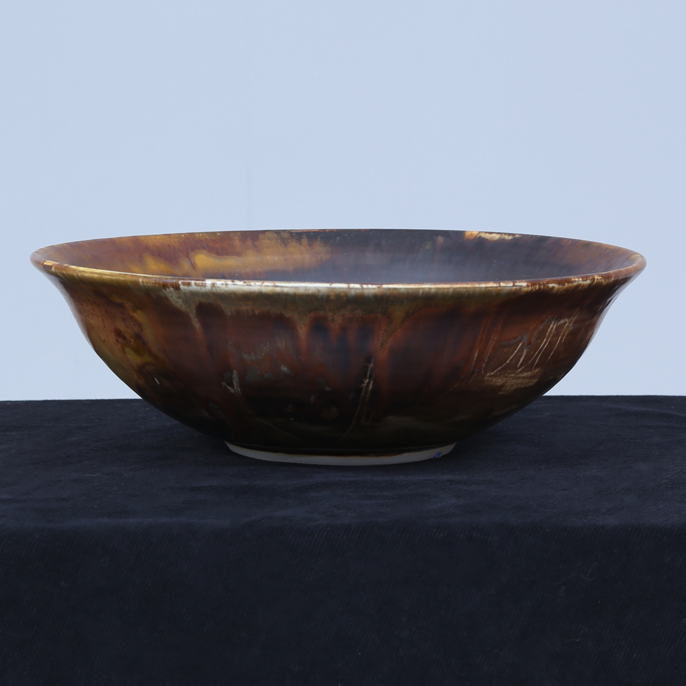 OVE RASMUSSEN-VAEDELUND. Skål, stengods, Tingsryd, signerad OR Vaedelund.