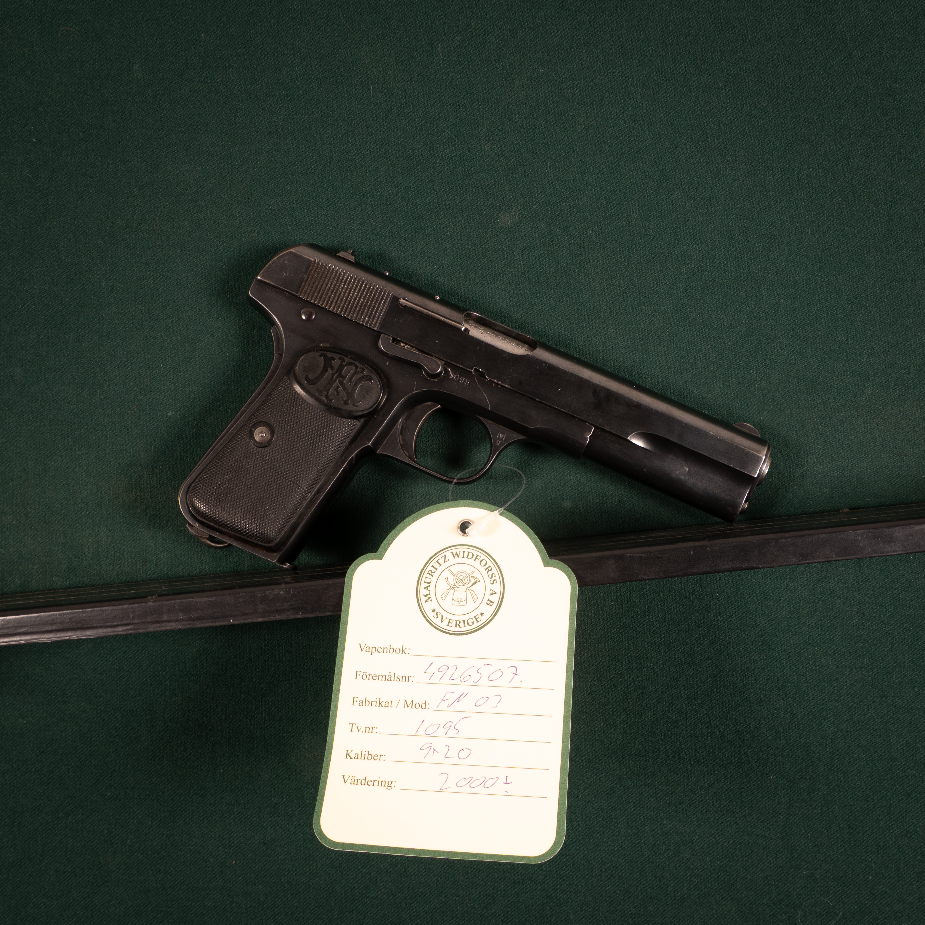 FN m/03 kal. 9x20 #1095 SE0139926.