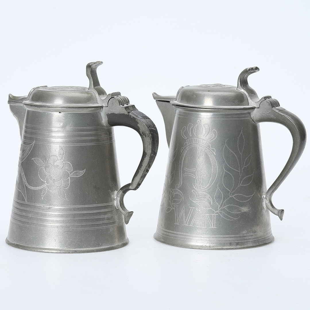 TENNSTOPP. 2 st, E.Wikgren, P.F Wigholm, 1800-tal.