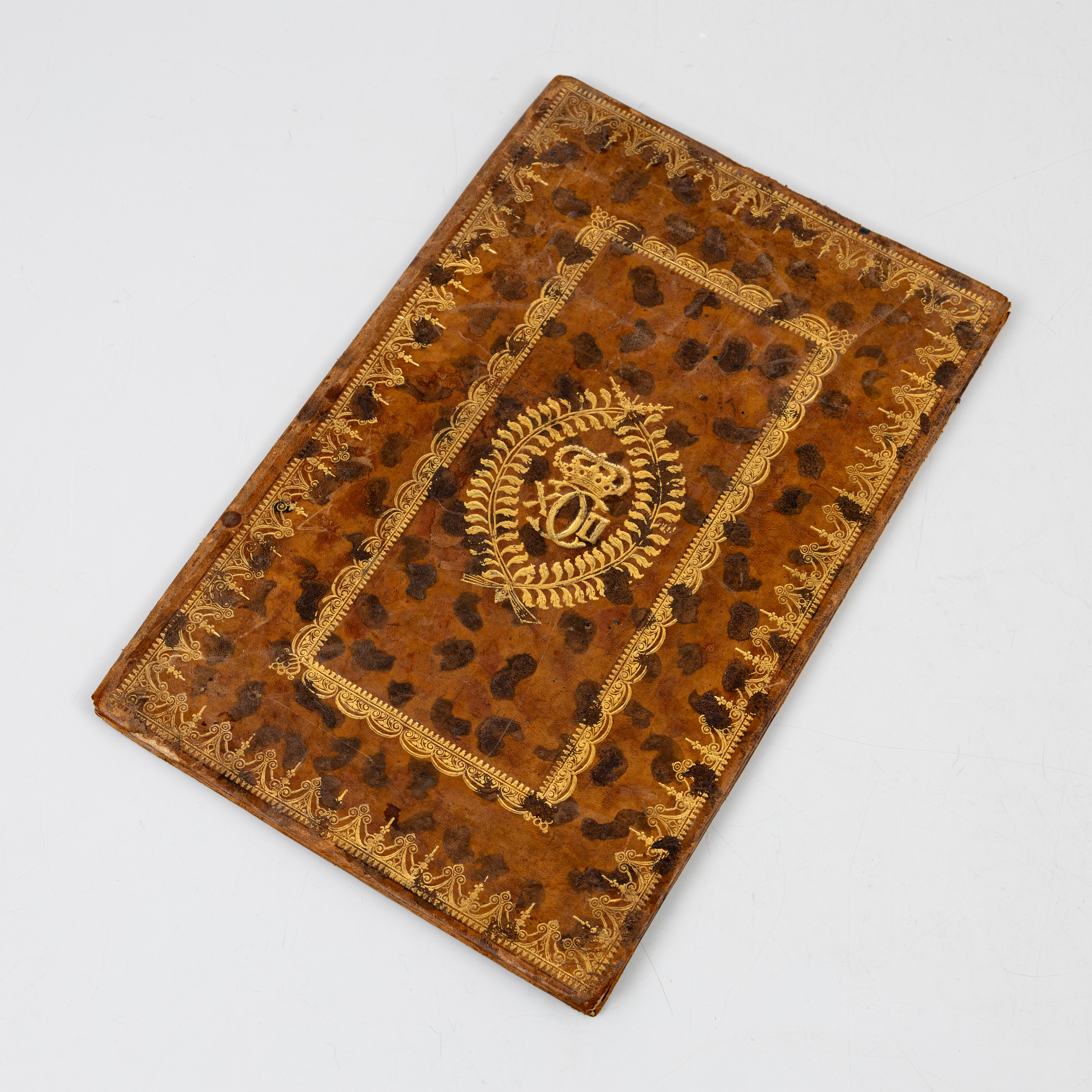 RÄRM/MAPP, för sköldebrev, med krönt monogram C XII, samtida med Karl XII, 1600-/1700-tal.
