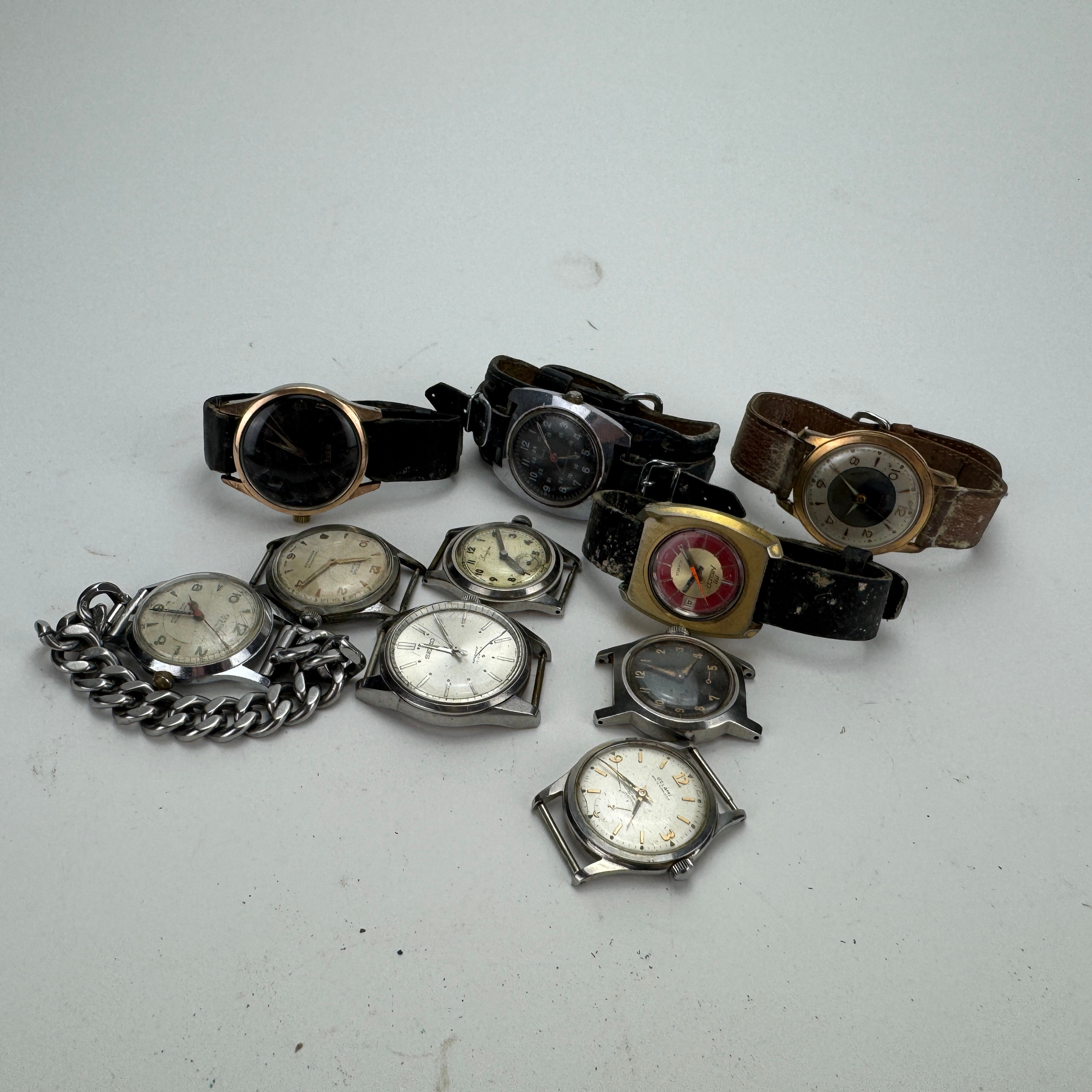 ARMBANDSUR, 10 st, stål, bland annat Festiva, Seiko, Belinda, Timex.