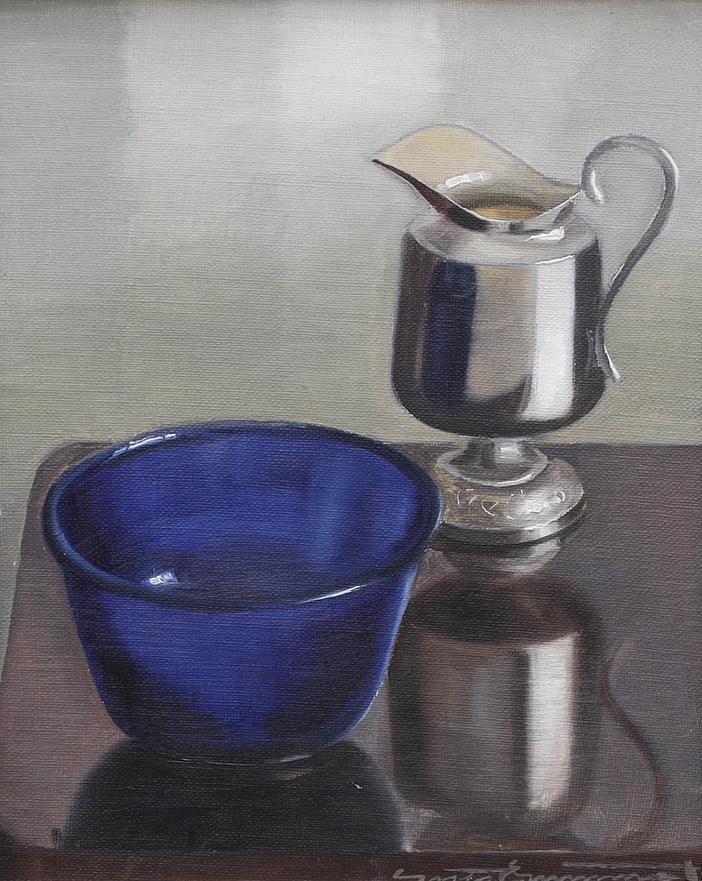 GÖSTA EMMING. olja på duk, stilleben, signerad Gösta Emming.