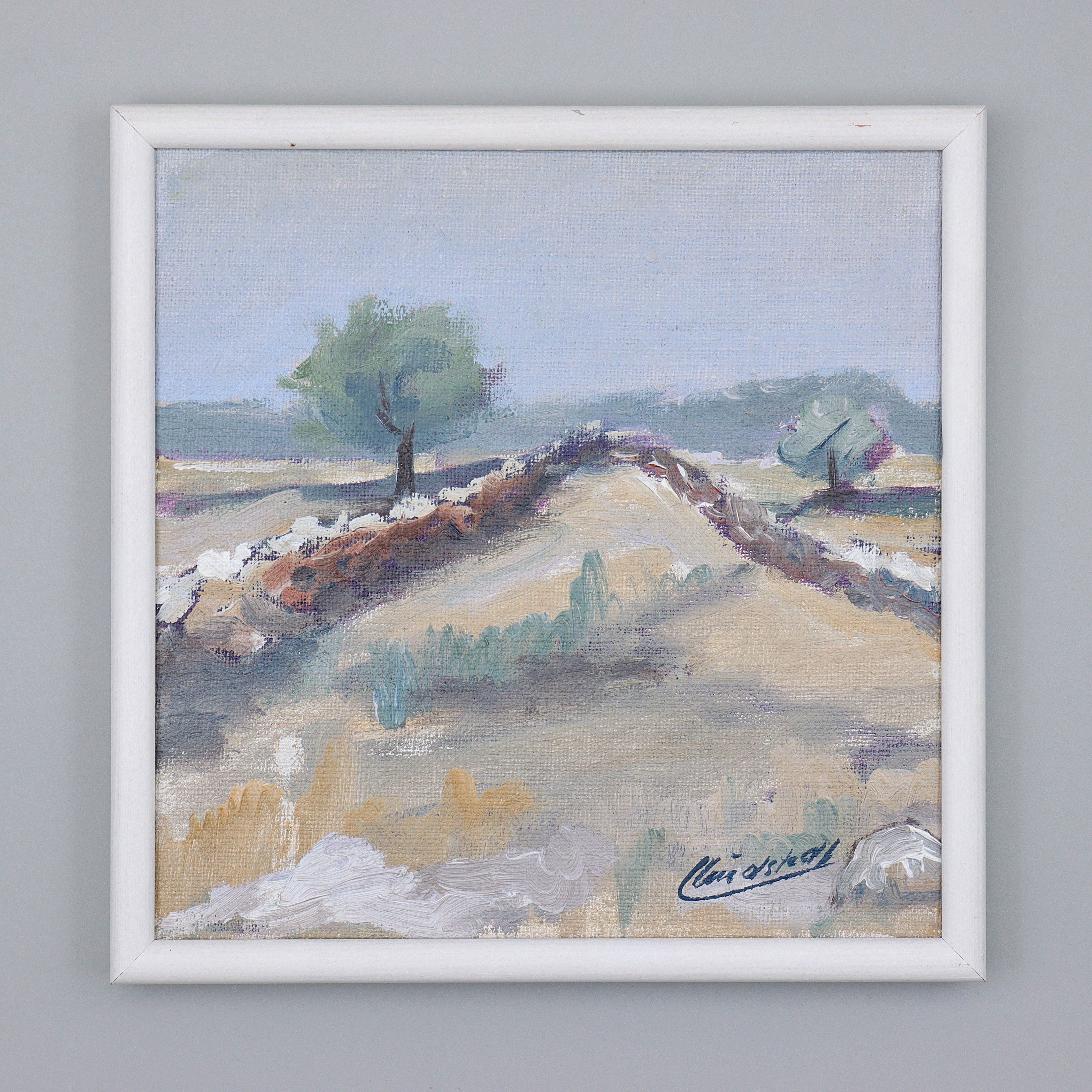 LARS LINDSTEDT, OLJA PÅ PANNÅ, SIGNERAD (ÖLAND).