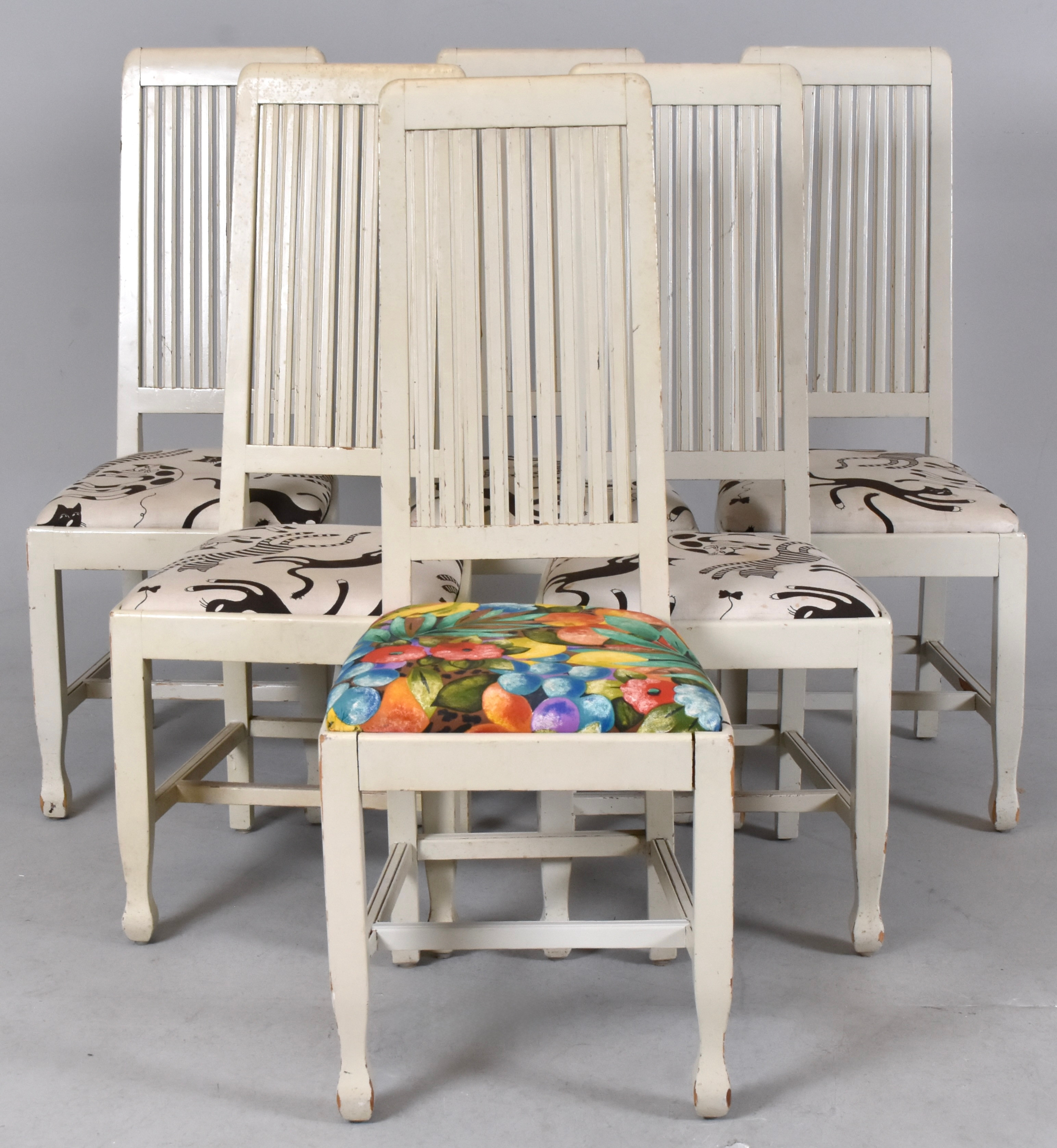 STOLAR, 6 st, skuret och vitlackerat trä, Swedish Grace.