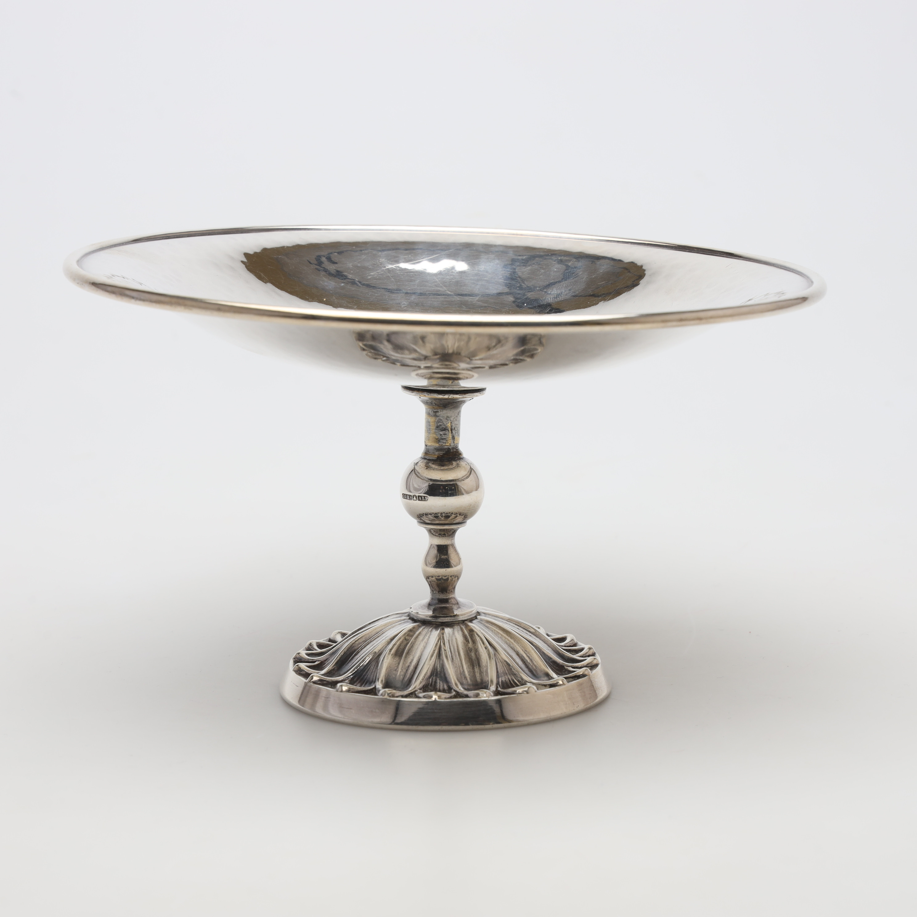 SKÅL på fot, nysilver, C.G. Hallberg, Stockholm.