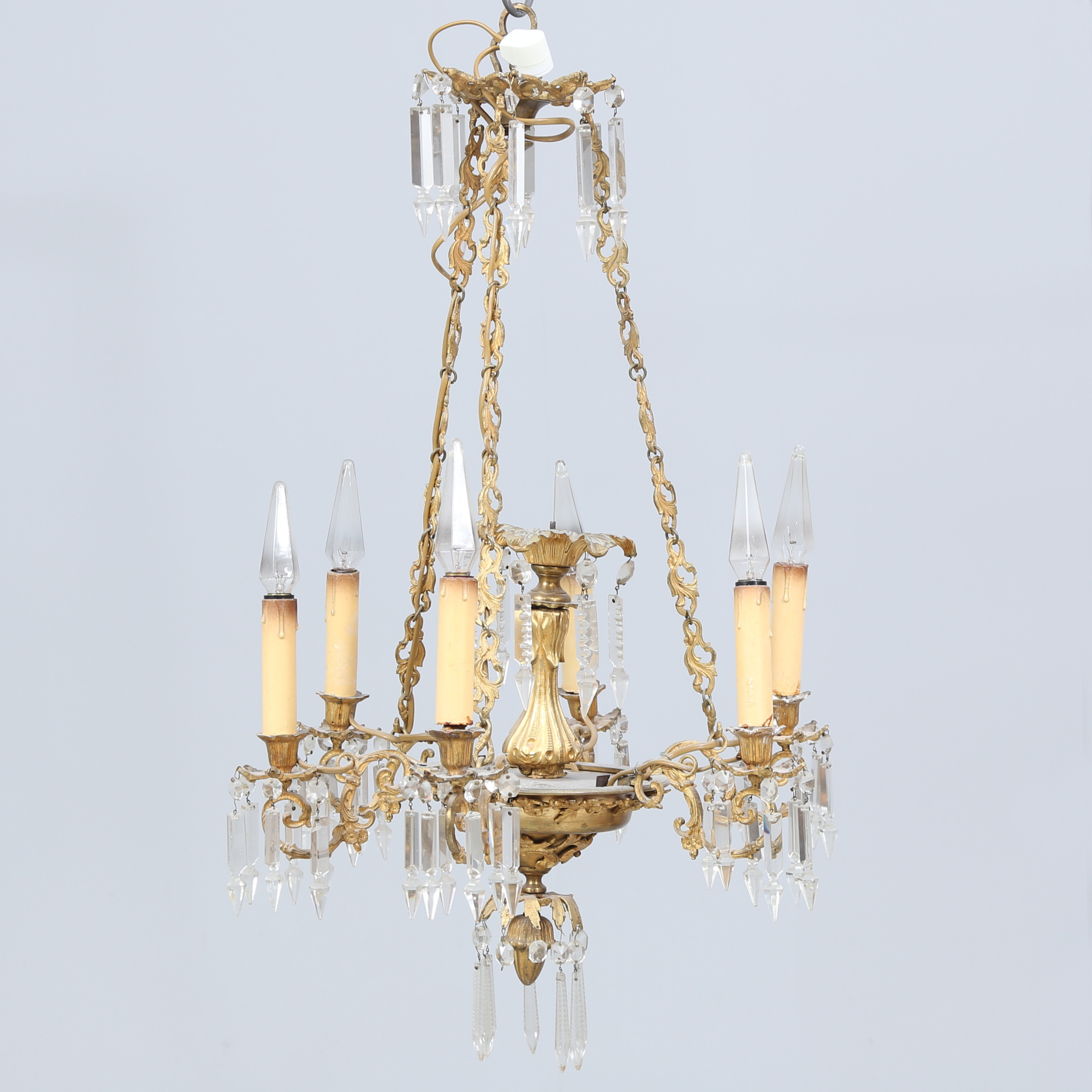 LJUSKRONA, Oscariansk, 1800-tal, elektrifierad.