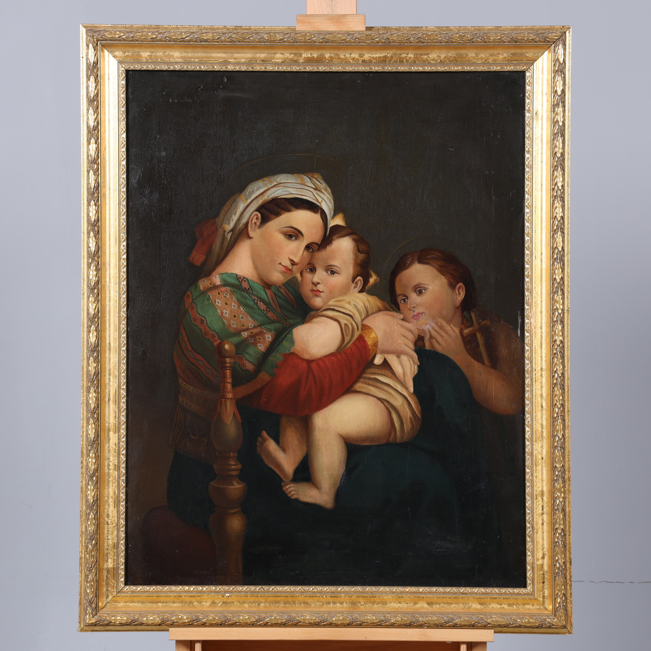 OKÄND KONSTNÄR. OLJA PÅ DUK, porträtt, 1800-tal.