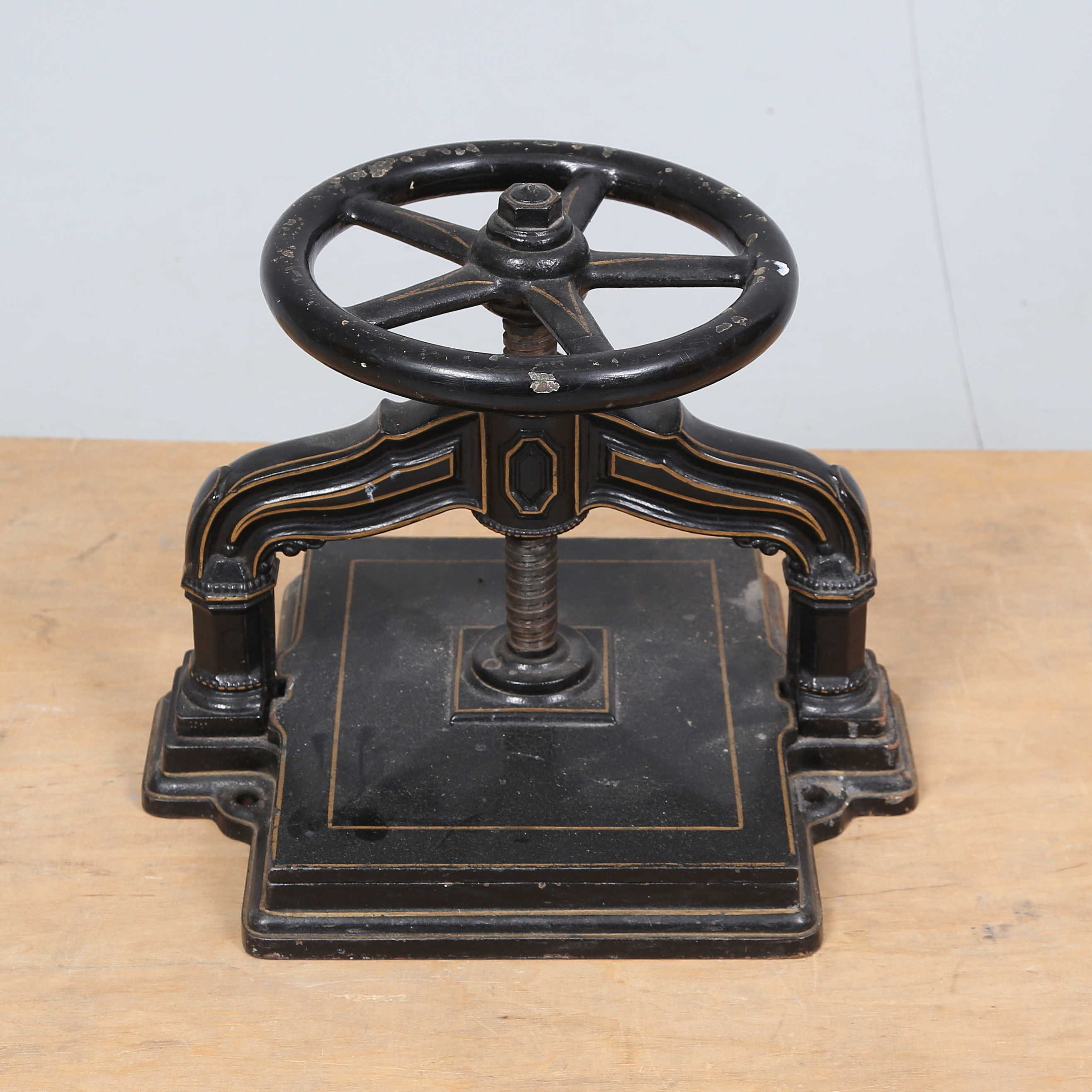 BOKPRESS, gjutjärn, tidigt 1900-tal.