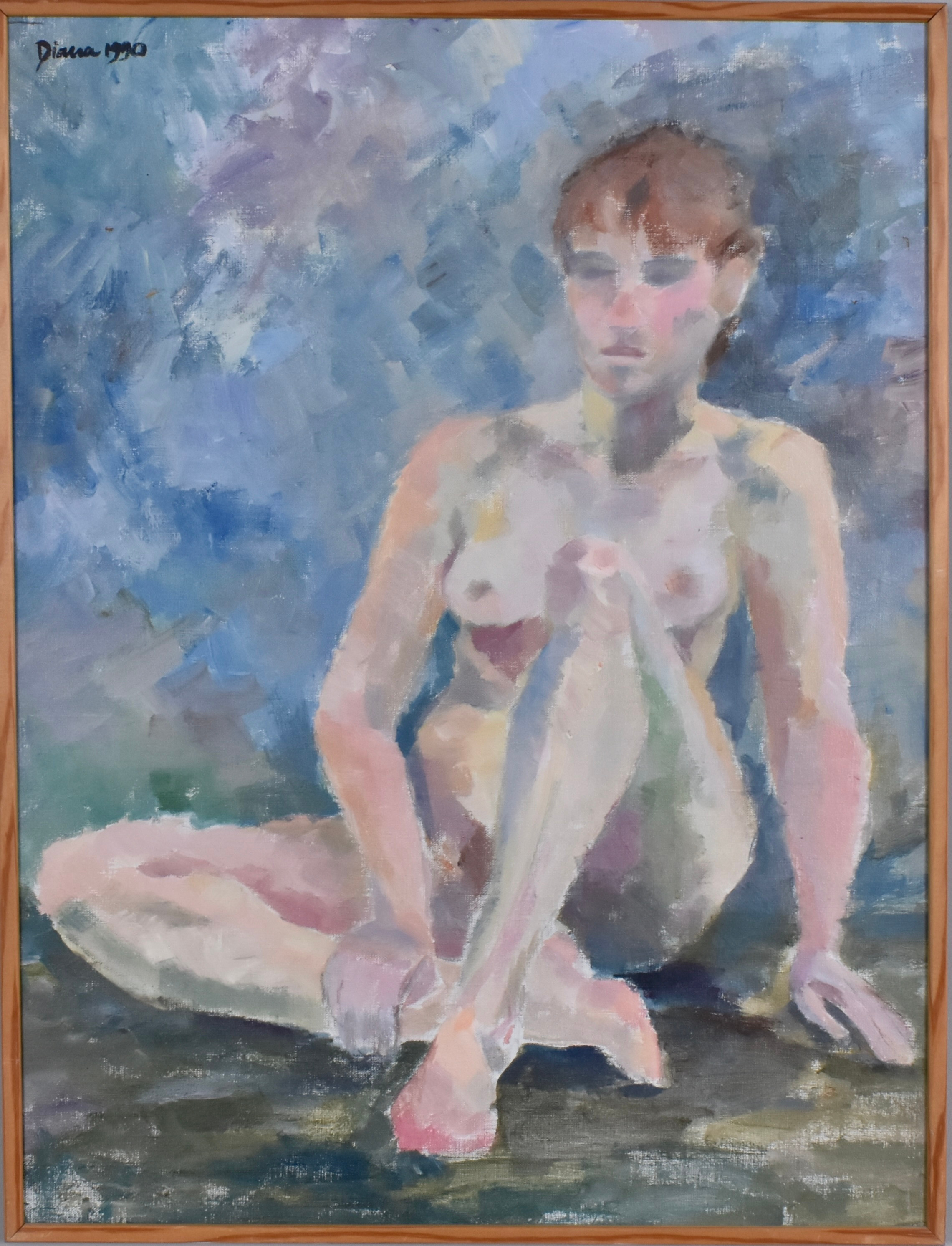 OIDENTIFIERAD KONSTNÄR. Olja på duk.