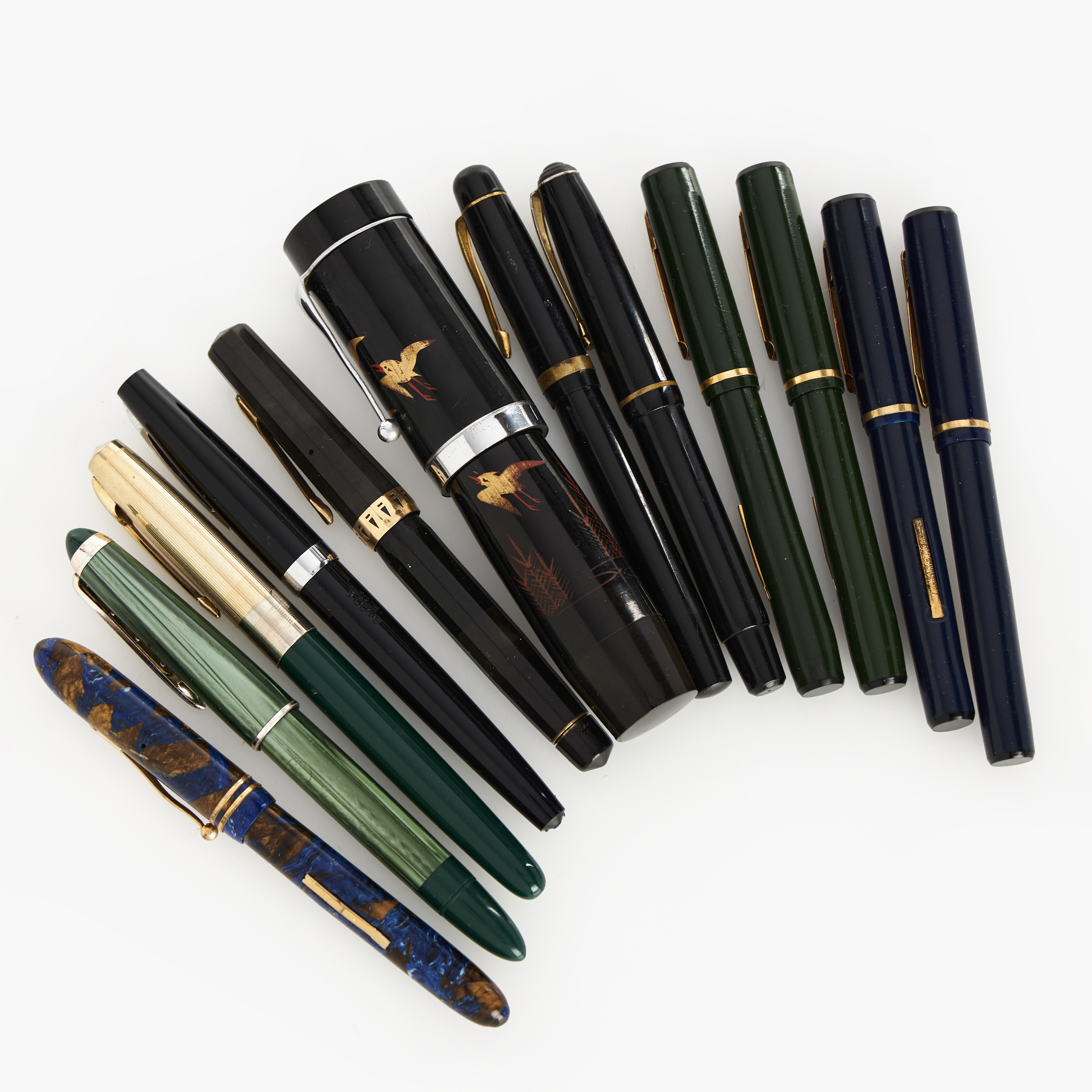 RESERVOARPENNOR, 12 st, olika modeller, varierande ålder (1900-tal).