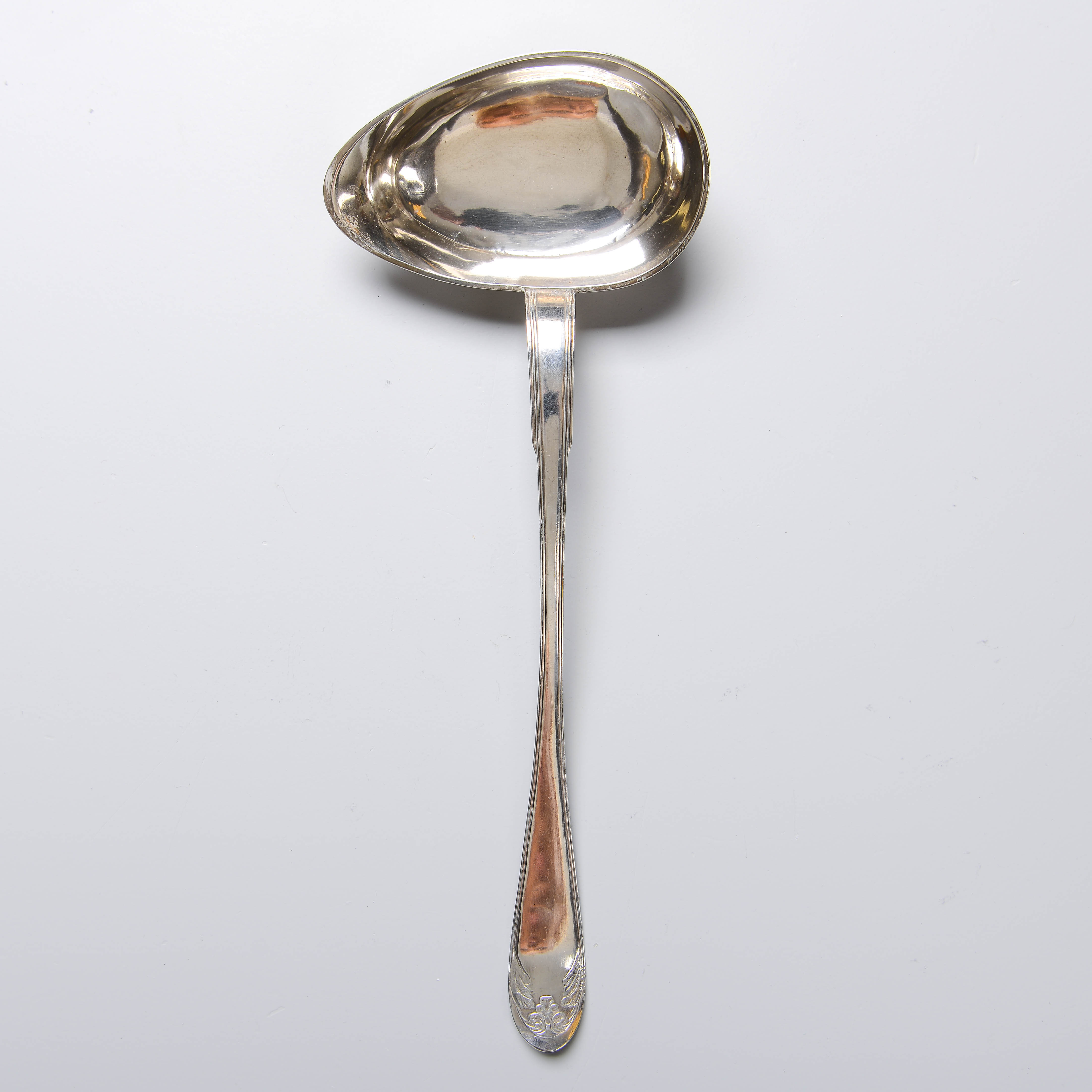 JOHAN DANIEL BLOMSTERVALL. Soppslev, silver, Göteborg, 1838.