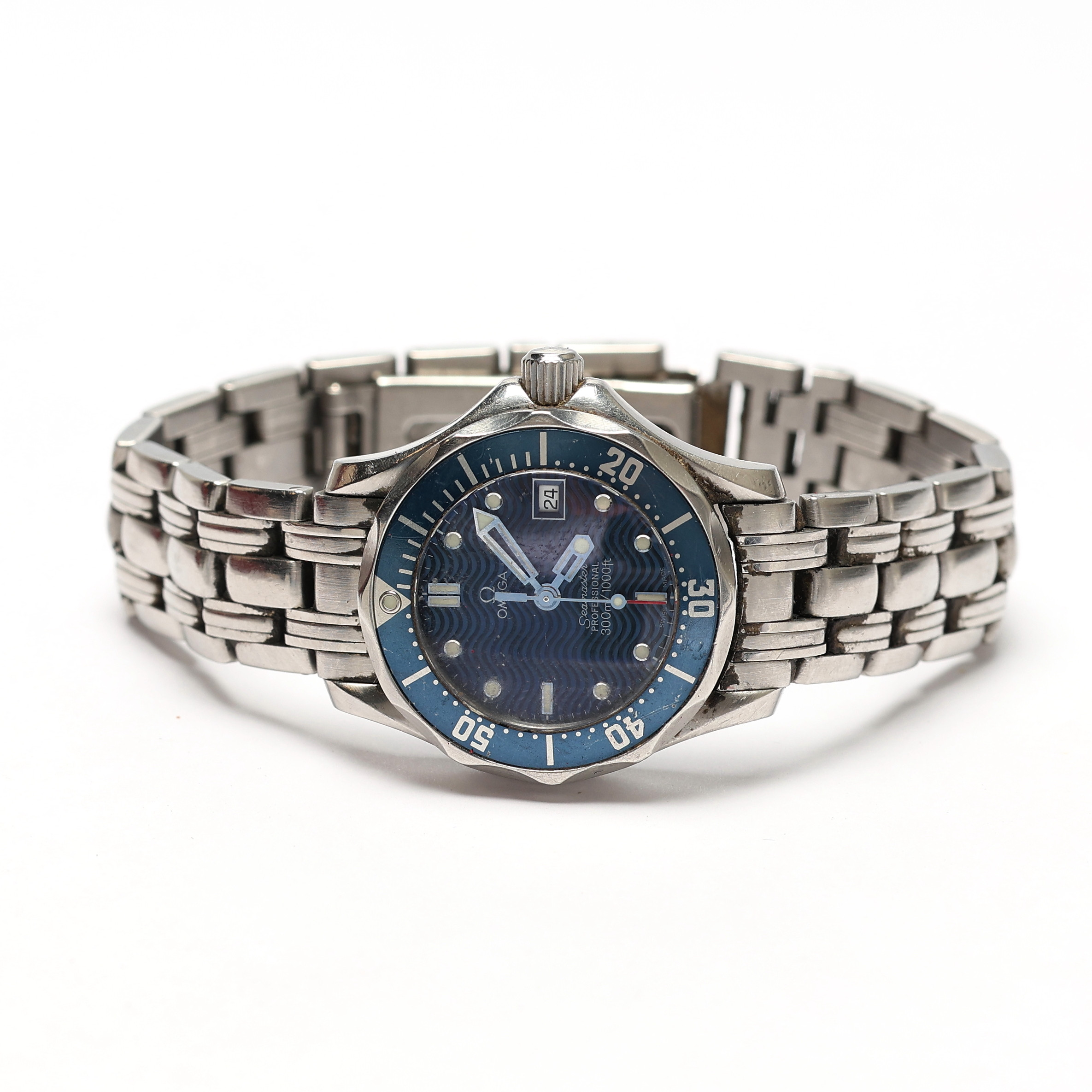 OMEGA. Armbandsur, Seamaster, stål, dam.