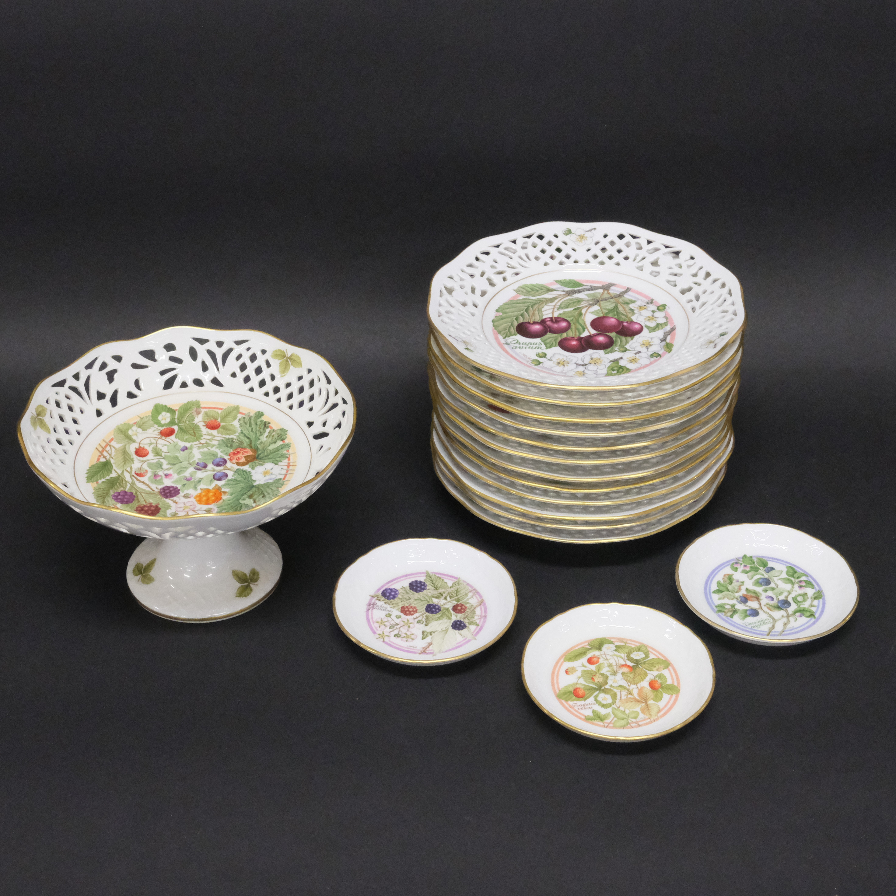 FRUKTSERVIS, "NORDISKA BÄR", FYRKLÖVERN, 16 DELAR.