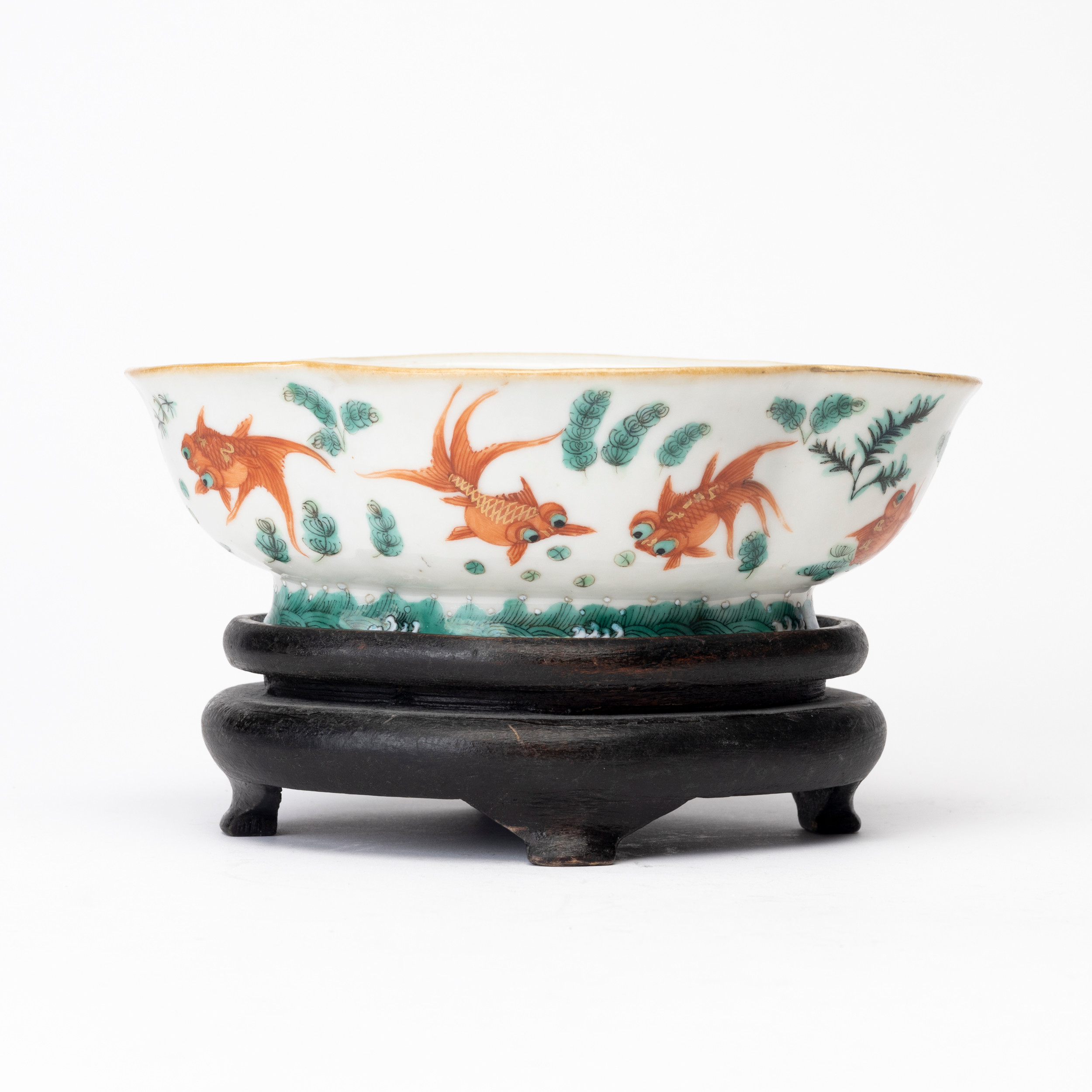 SKÅL PÅ FOT, porslin, Kina, 1800/1900-tal.