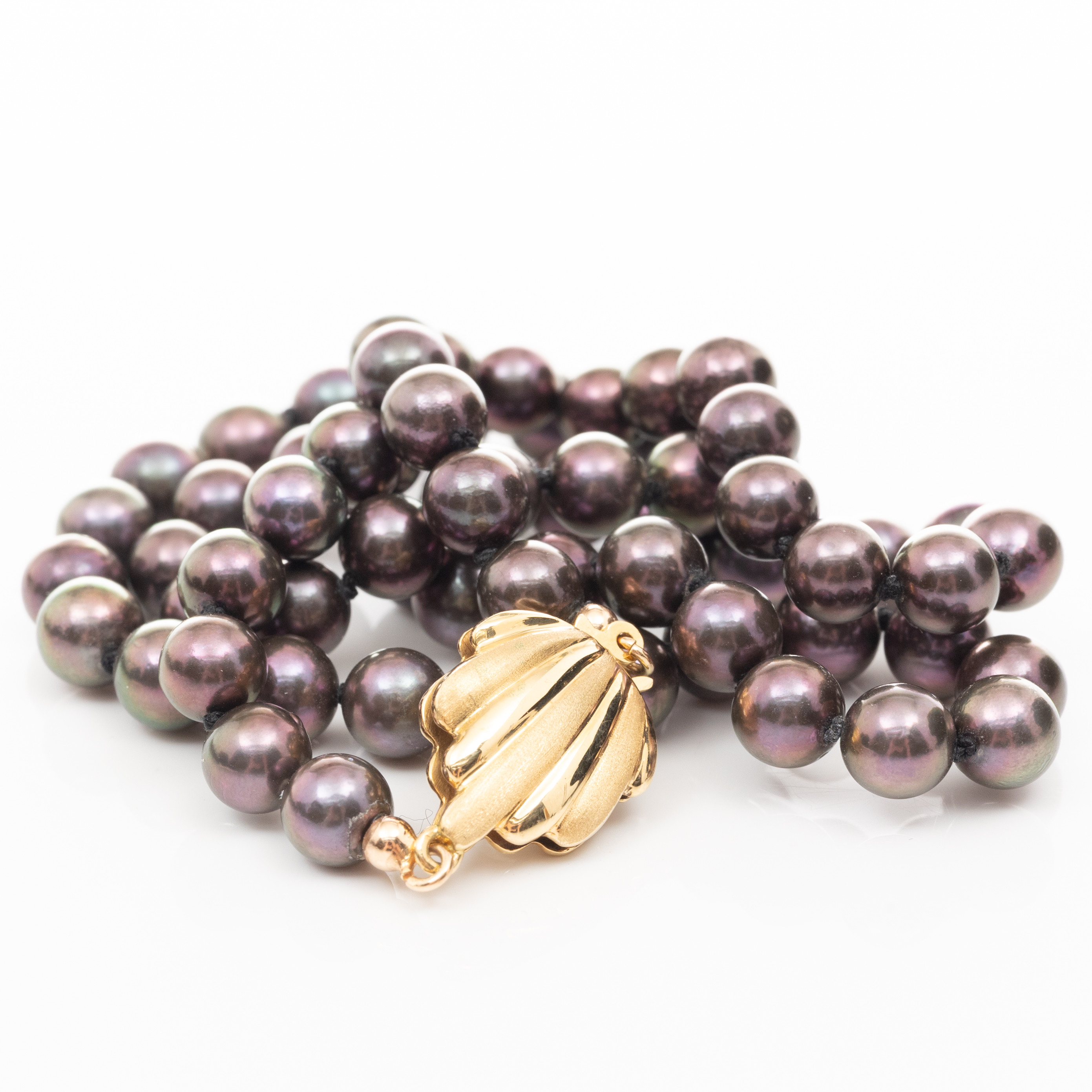 COLLIER, 18K guld, Tahiti pärlor.