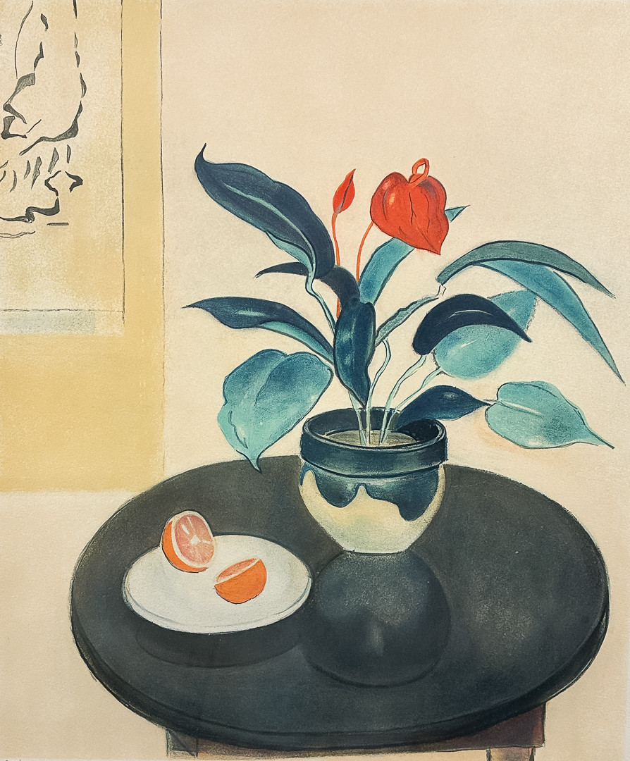 EINAR JOLIN. FÄRGLITOGRAFI, Stilleben, Signerad och numrerad 200/360.