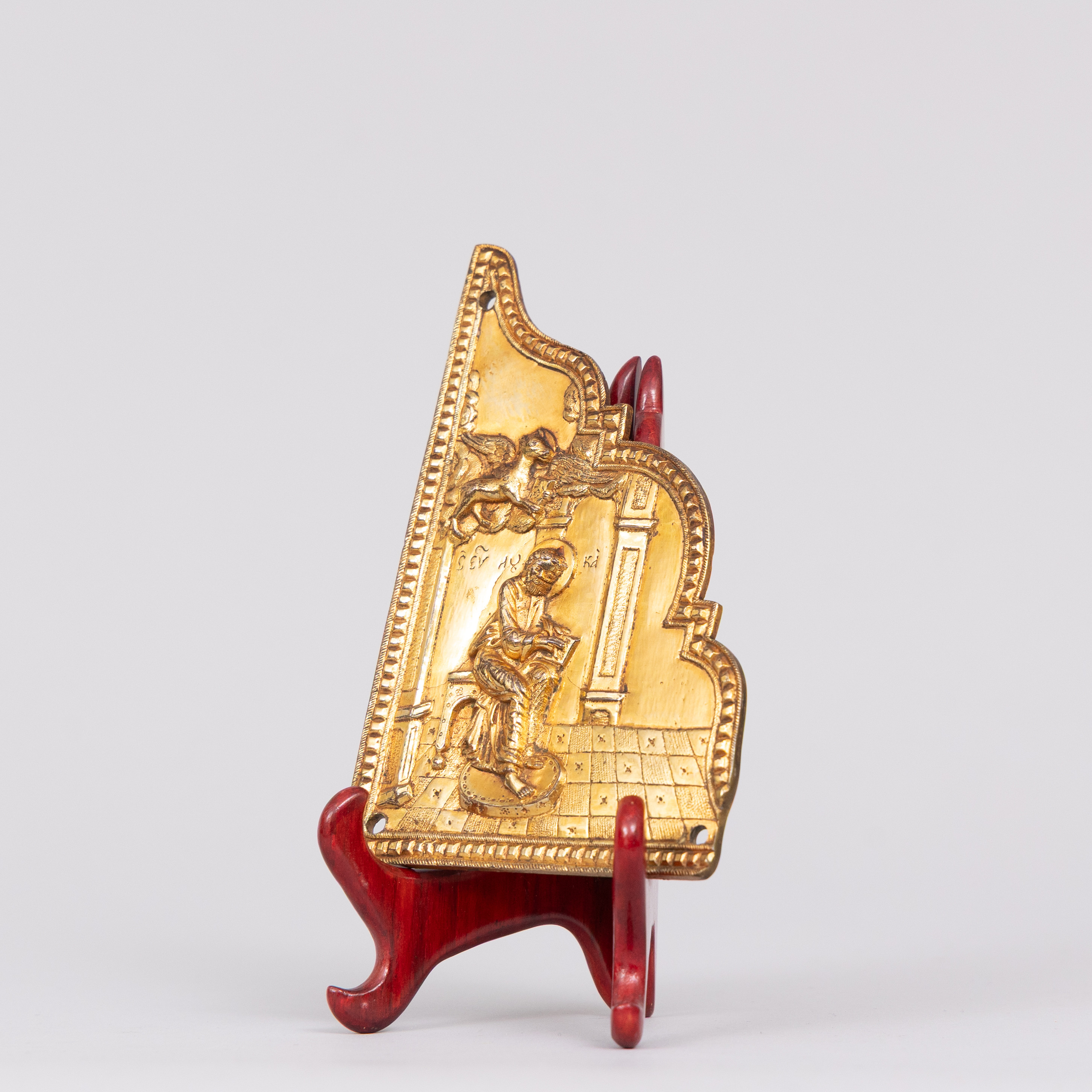 METALLÖVERSTYCKE med delvis bronsförgyllning 1800-tal, Ryssland.