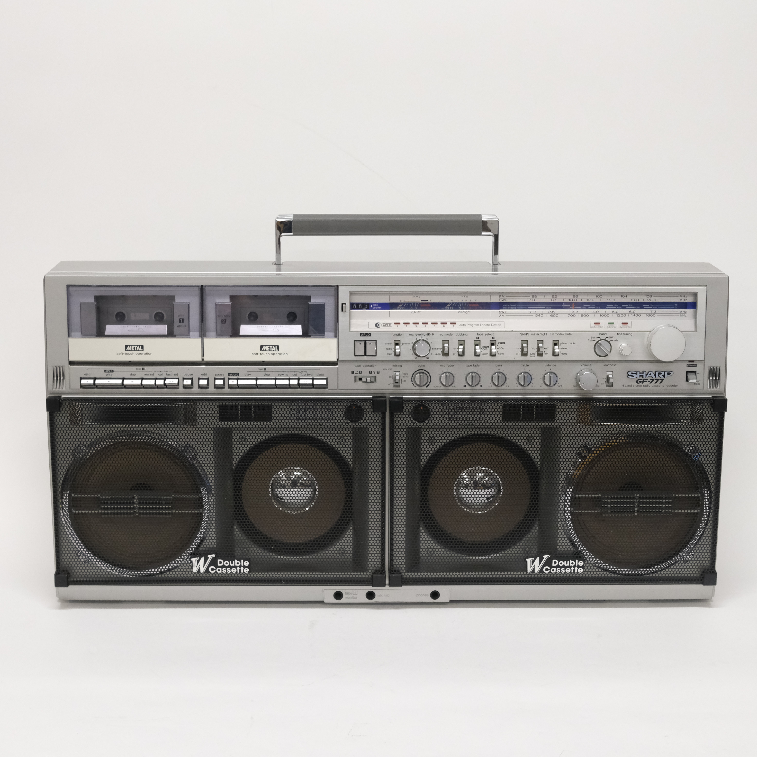 KASSETTSPELARE, SHARP GF-777, "BOOMBOX/GHETTOBLASTER".