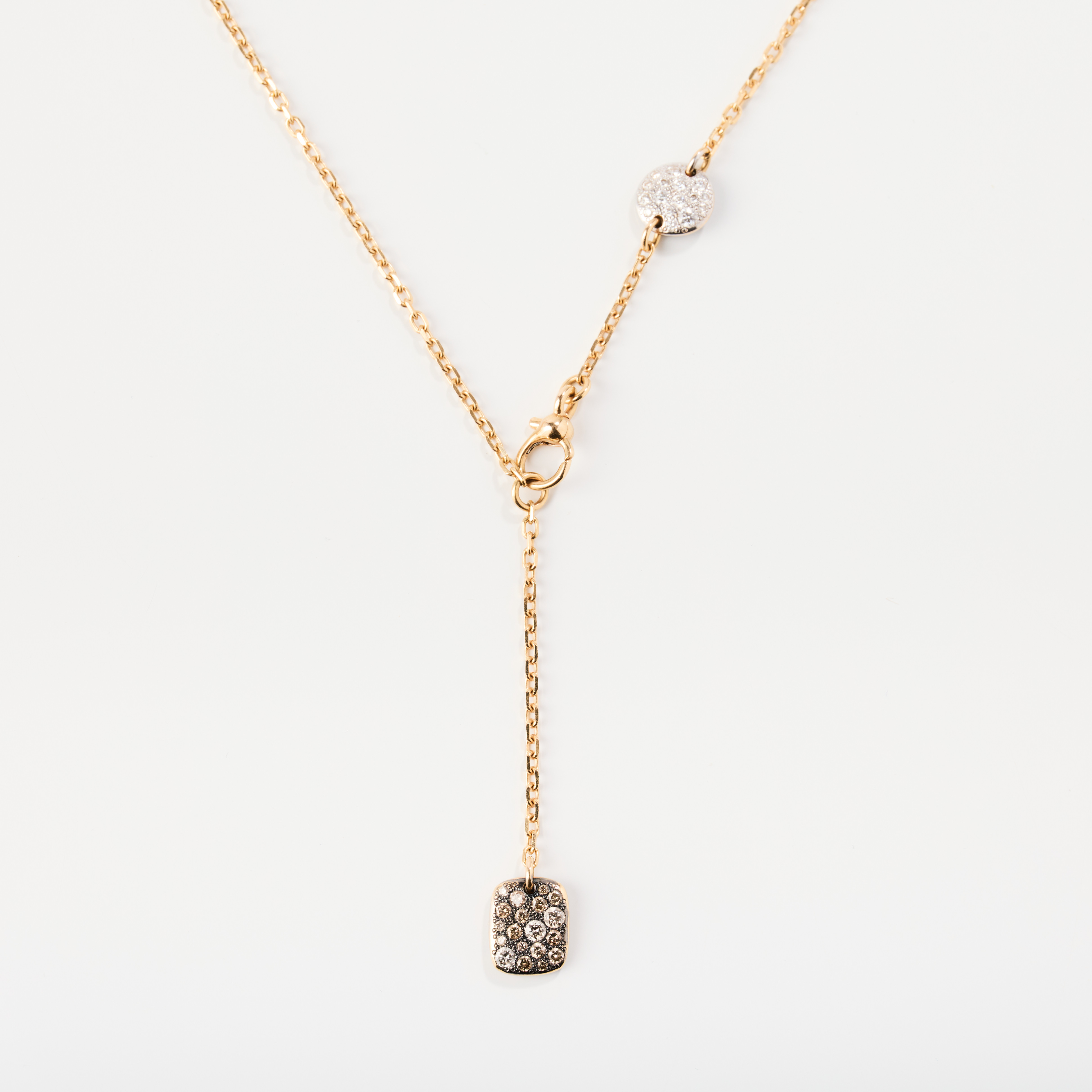 POMELLATO. Collier, "Sabbia", 18K guld med diamanter, Italien.